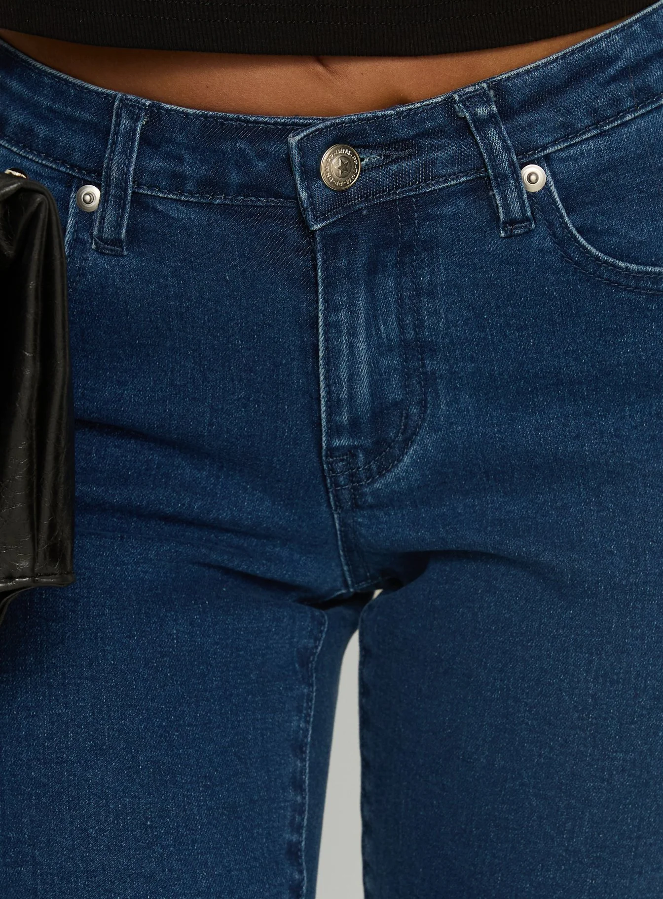 Kissimo Kick Flare Capri Pants Indigo Blue