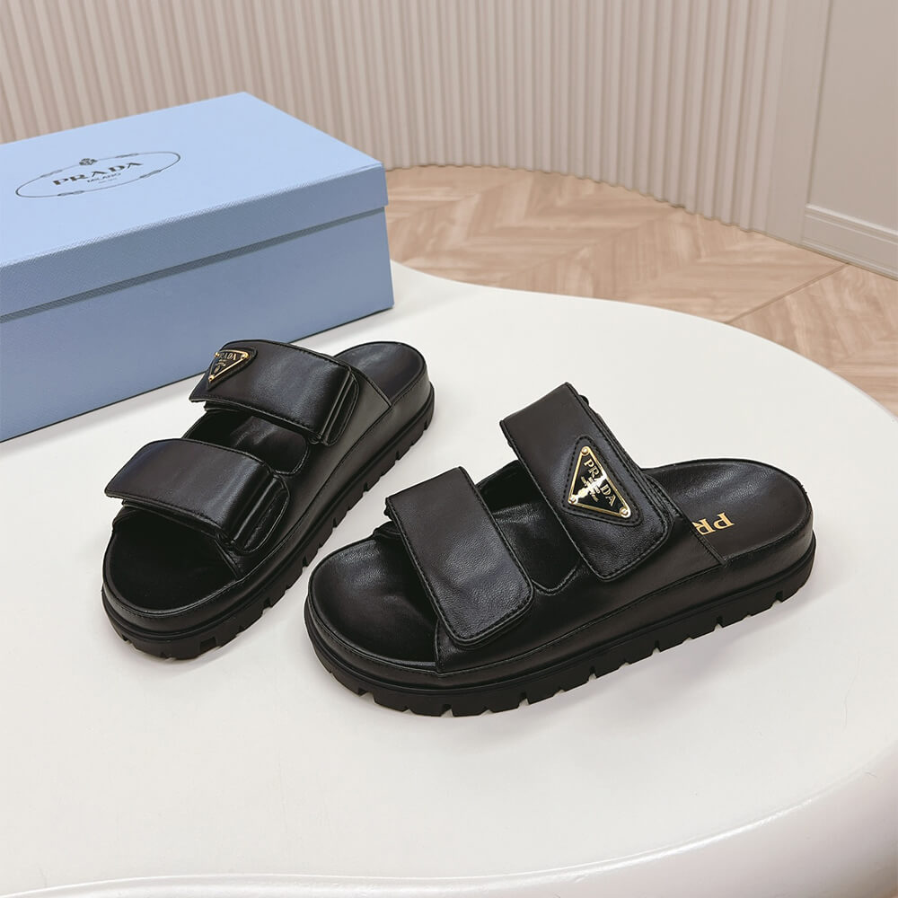 PRADA Nappa leather slides - Top Club