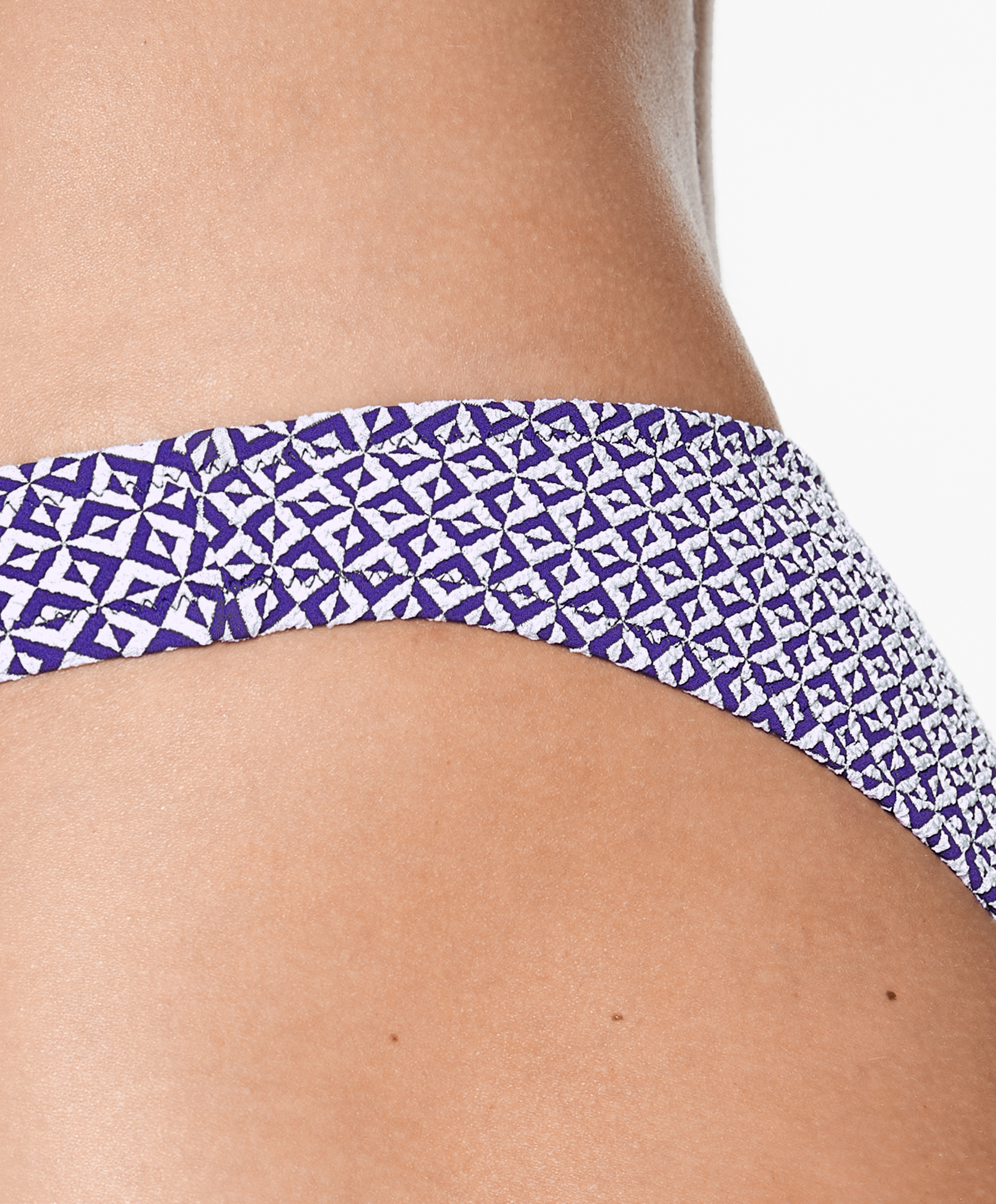 OYSHO Geometric jacquard medium-coverage U-cut bikini briefs