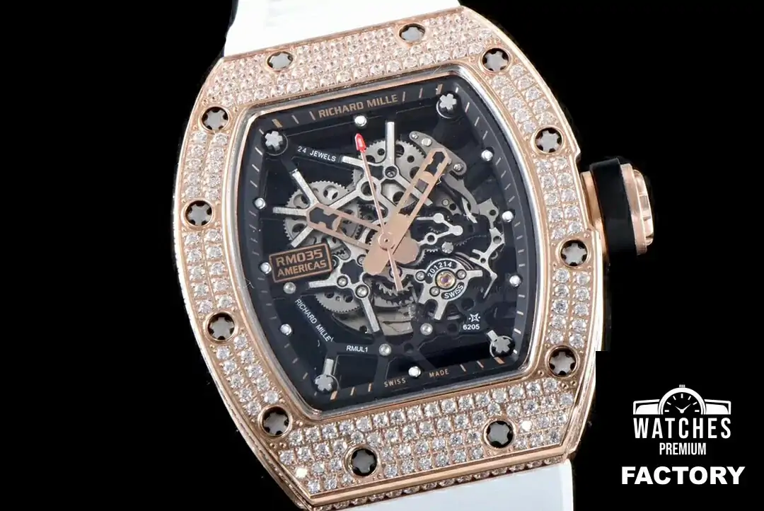 Richard Mille RM035 Americas KV Factory Rubber Strap