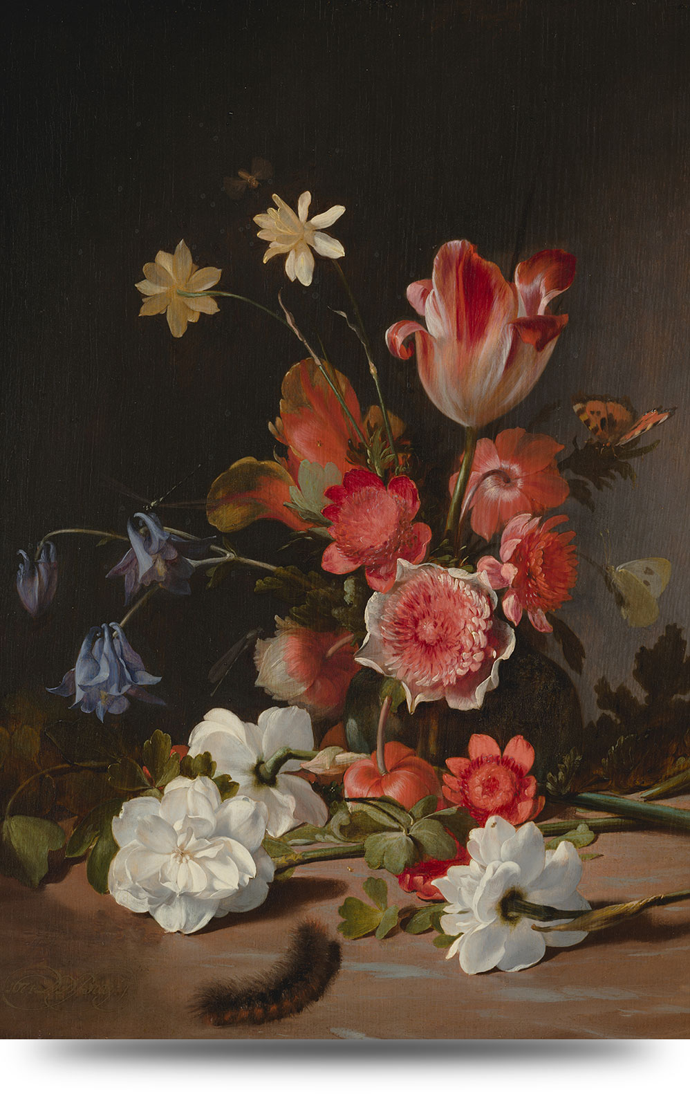 Bloemstillevens uit het Mauritshuis en rijksmuseum - Canvas schilderij 7 - 60 x 90 cm