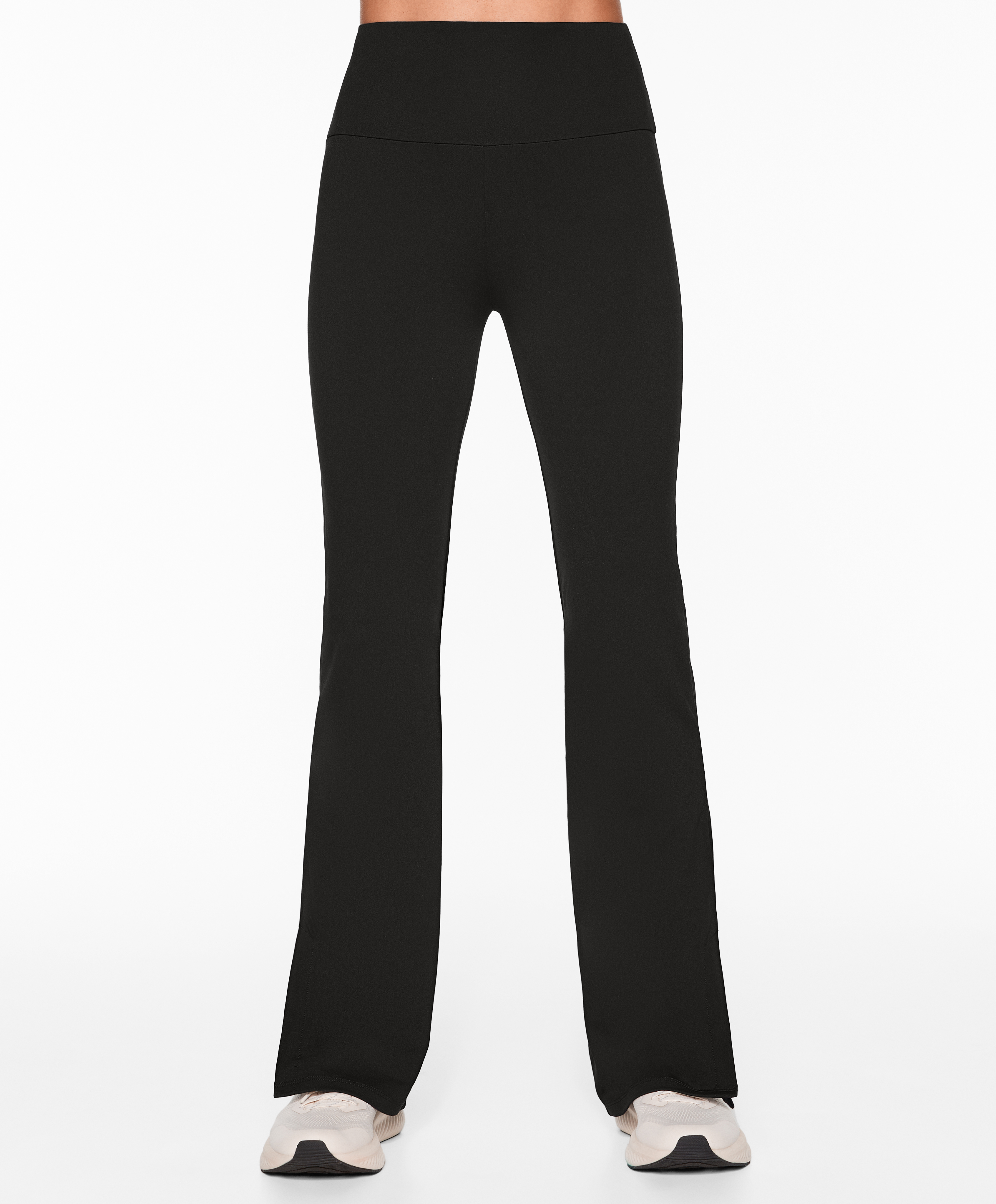 OYSHO Comfortlux slit flare trousers