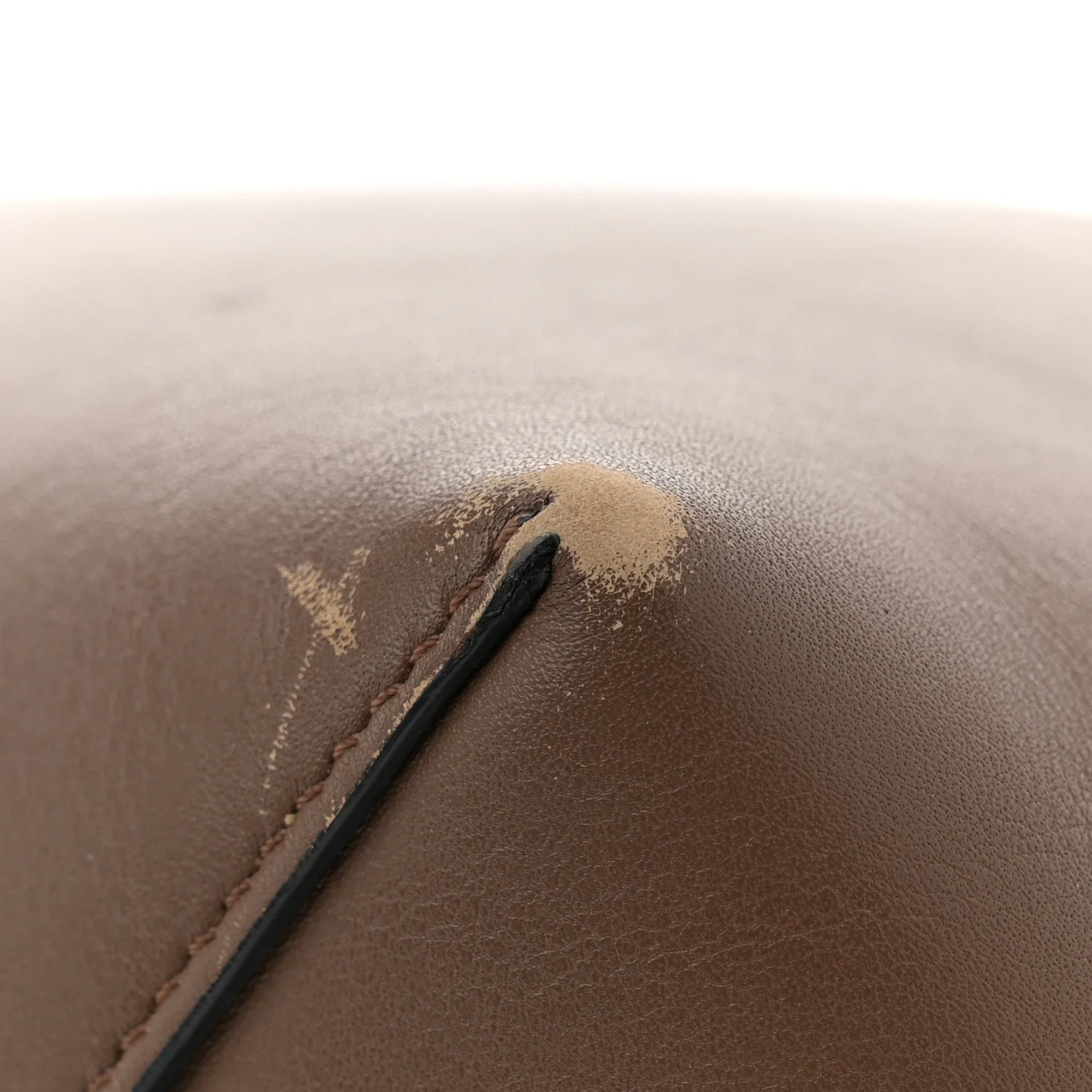 Shiny Smooth Calfskin Small Twisted Cabas Camel Brick - Top Club