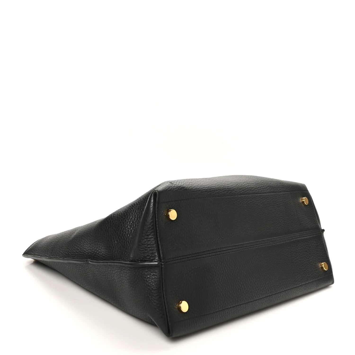 Pebbled Calfskin Alix Padlock Foldover Bag Black - Top Club