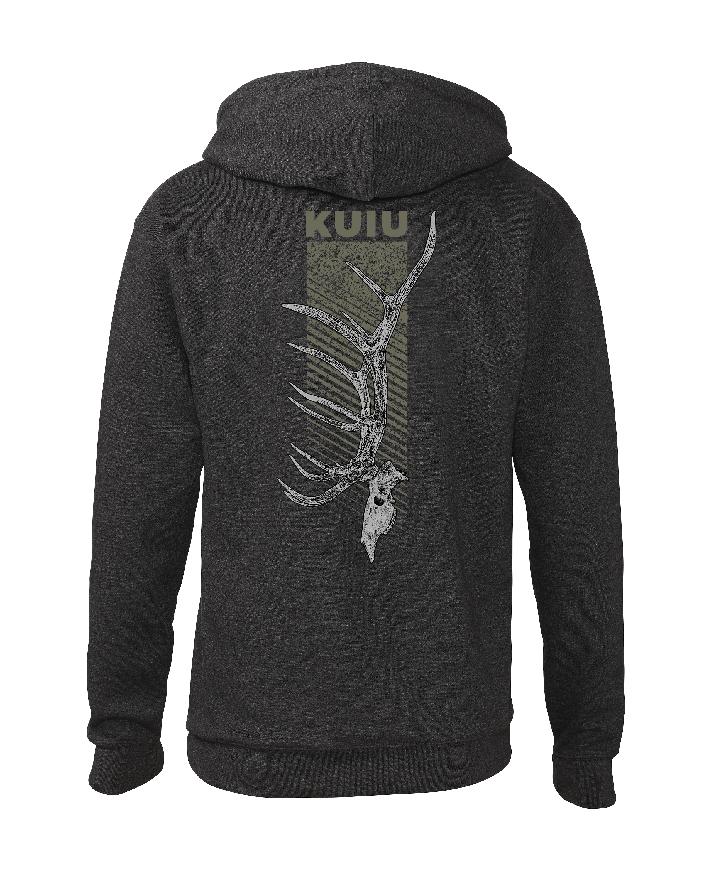 KUIU Elk Skull Hoodie | Charcoal