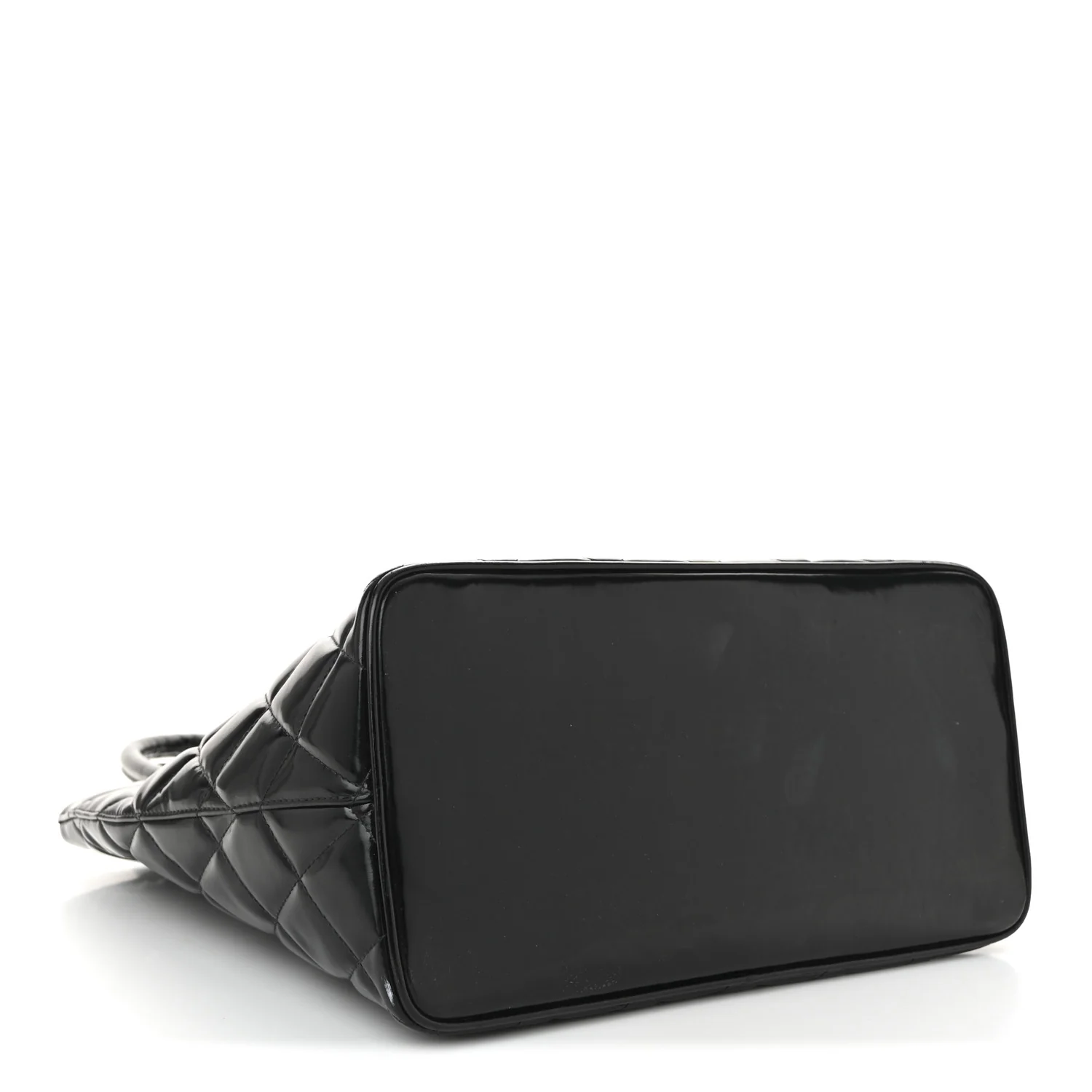Patent Medallion Tote Black - Top Club