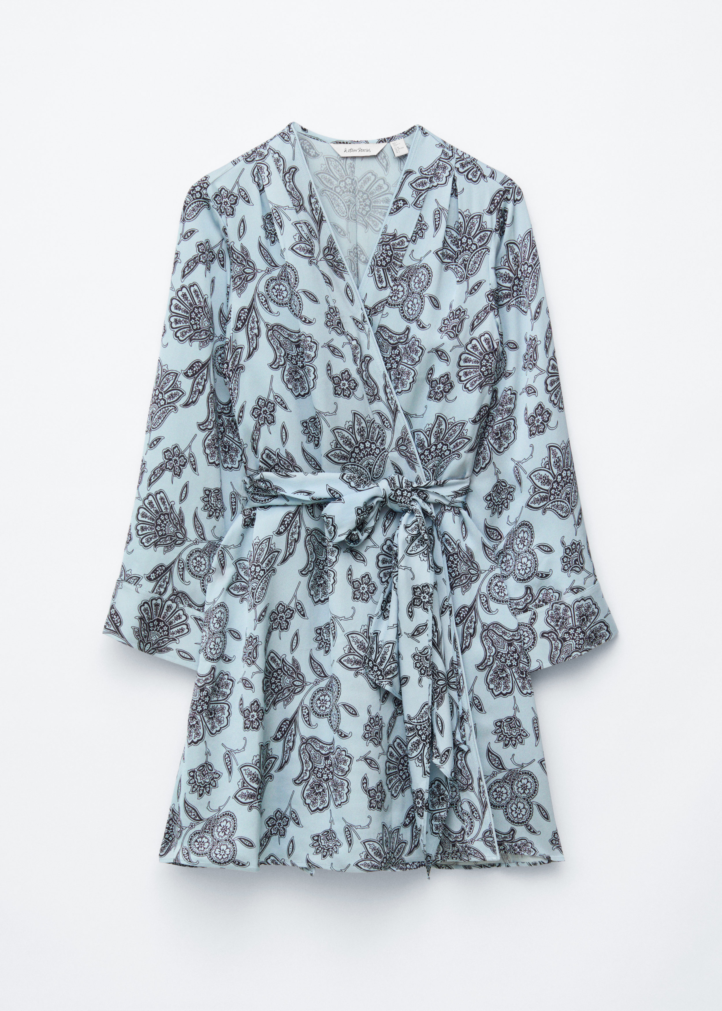 & Other Stories FLORAL WRAP MINI DRESS