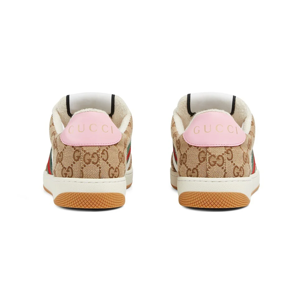 Gucci Unisex Sneakers With GG Print And Colorful Accents - Sneaker Replica Workshop