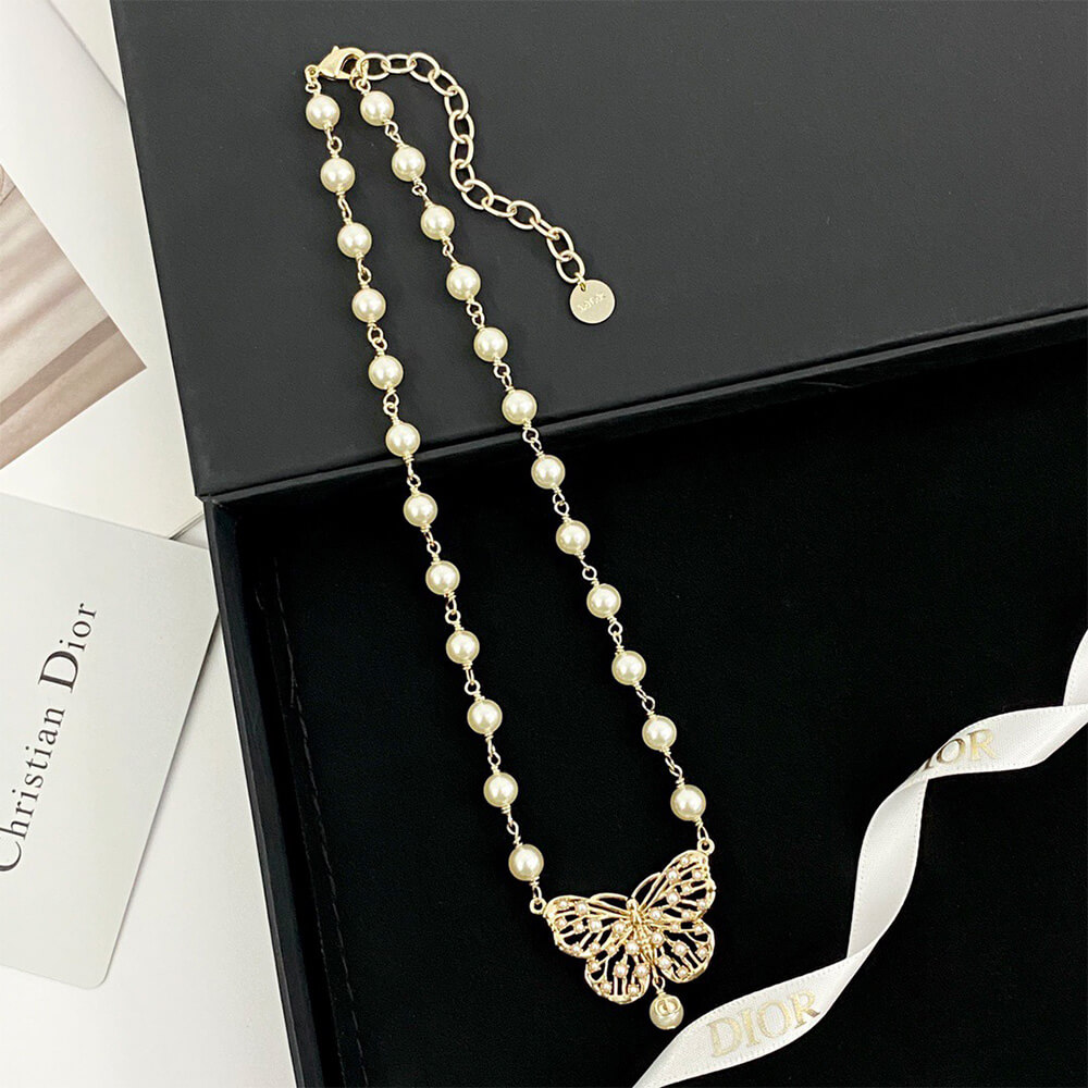 DIOR PEARL NECKLACE - Top Club