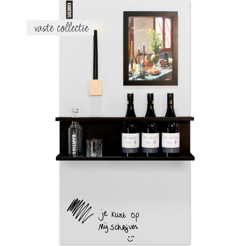 Magneetbord glossy – whiteboard wit 60x140 cm