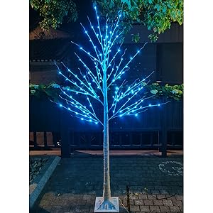purple tree light