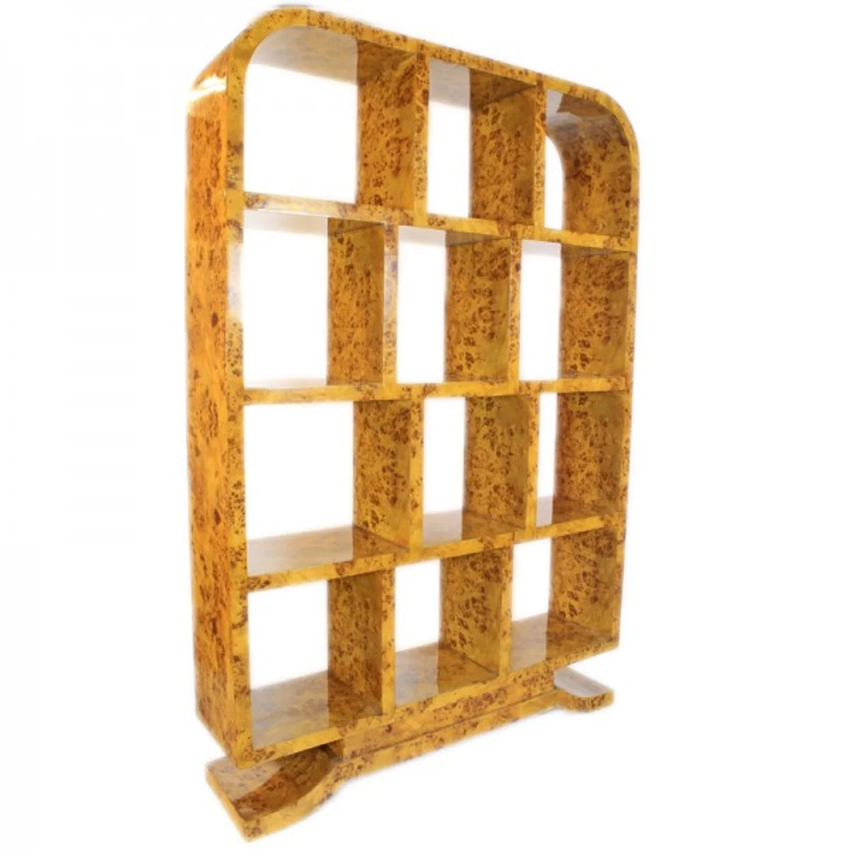 Art Deco bookcase bird's eye maple - Artdeco books cabinet shelving system furniture antique style