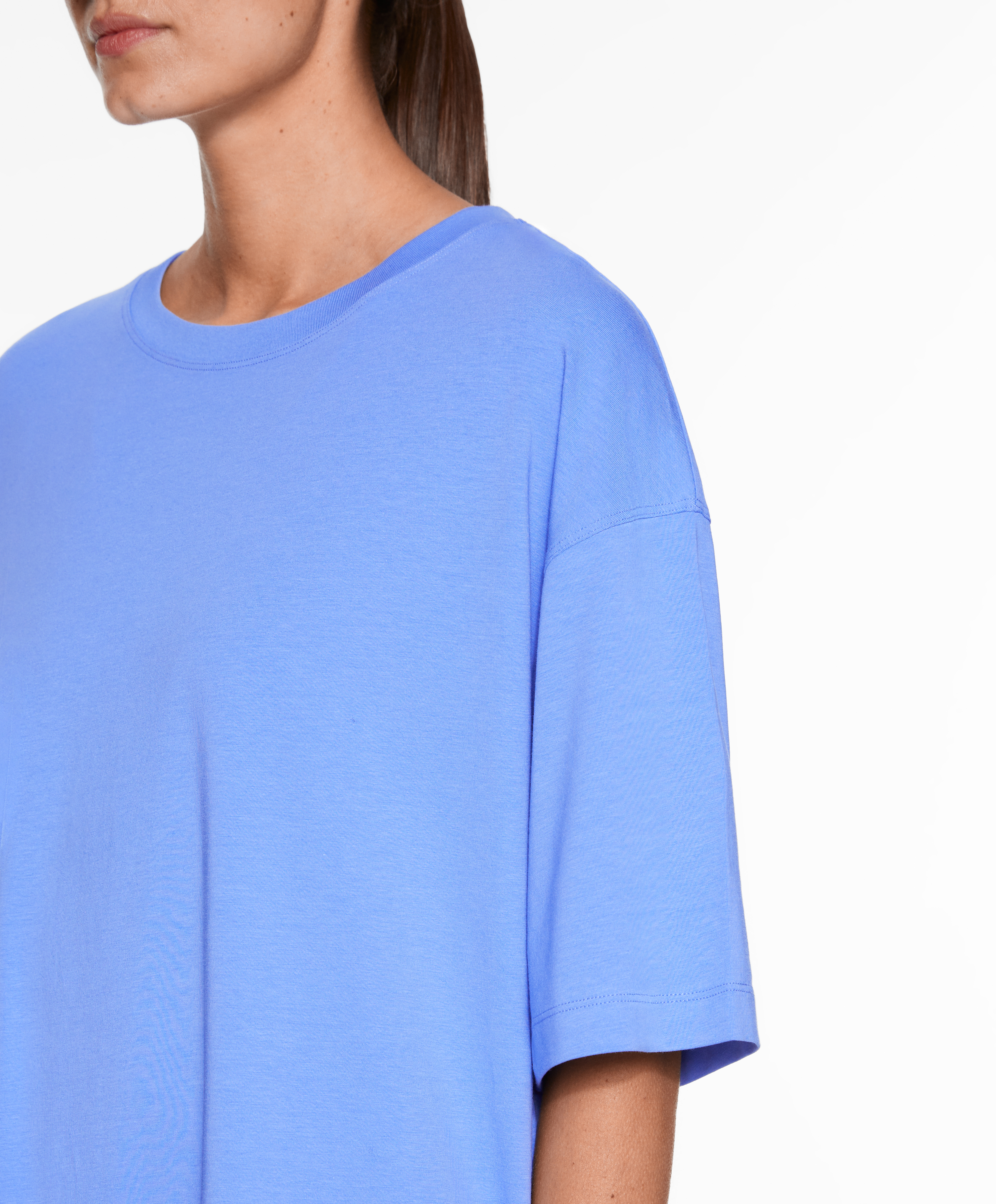 OYSHO Short sleeve cotton blend T-shirt