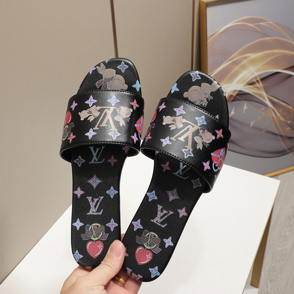 Louis Vuitton LV Cute Bunny Flats Slide Sandal (Replica) - Sneaker Replica Workshop