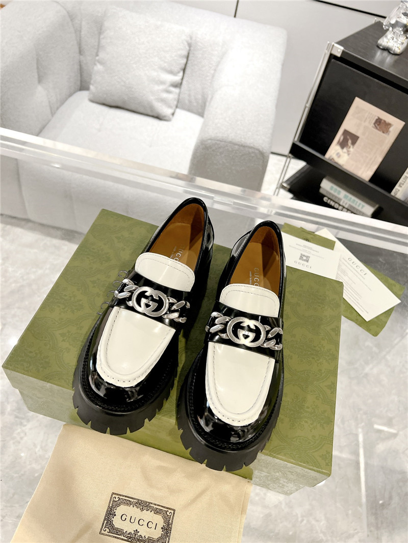 gucci new double GG hardware platform loafers - Sneaker Replica Workshop