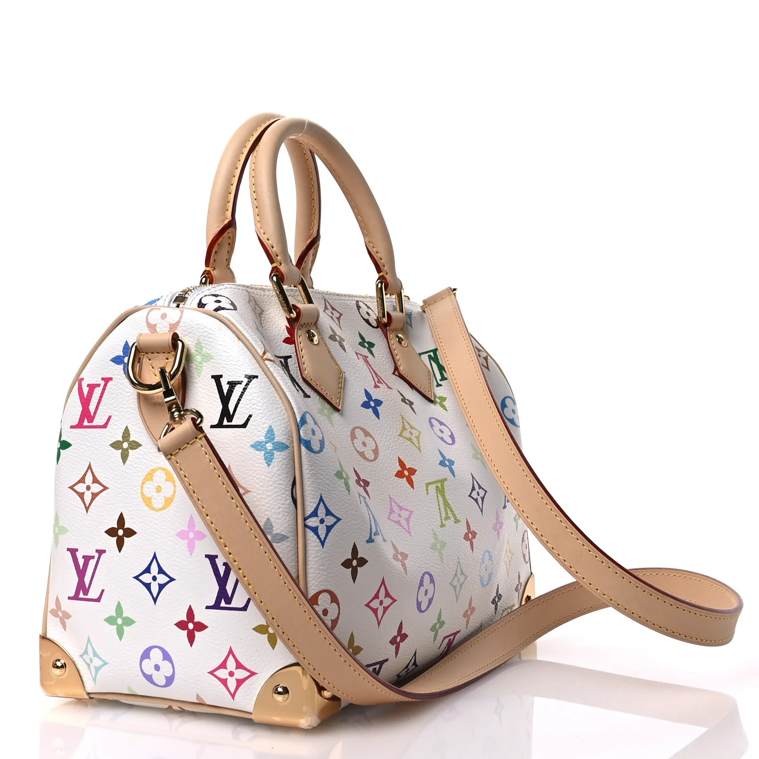 LV X TM Monogram Multicolor Speedy Bandouliere 25 White - Top Club