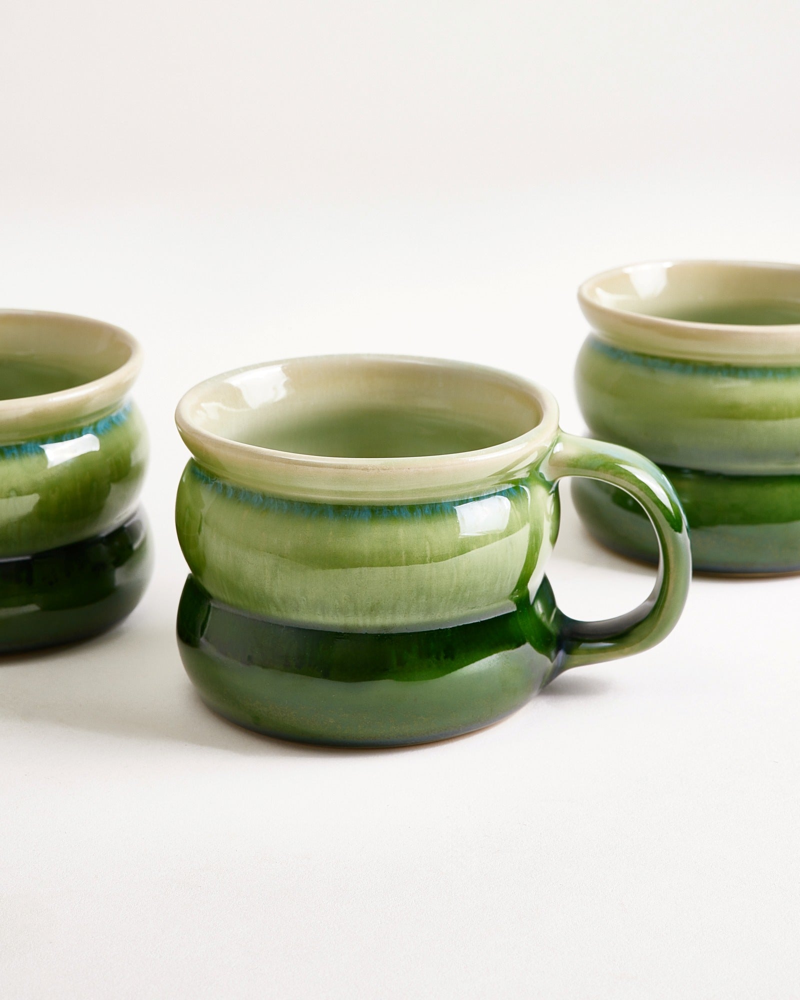 Ombra Tasse klein bubble grün dunkelgrün 6er-Set