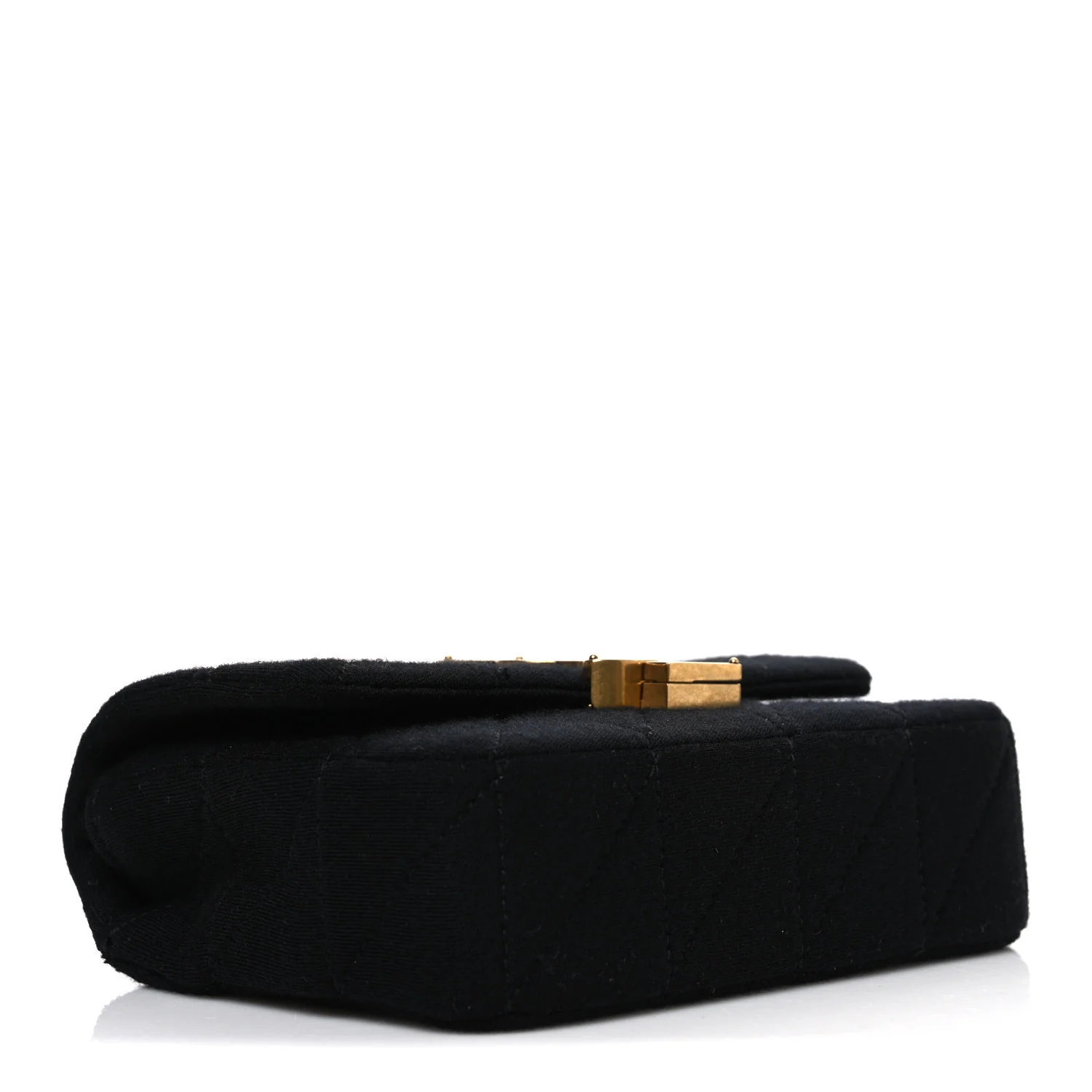 Jersey Wool Patchwork Monogram Mini Jamie Baguette Black - Top Club