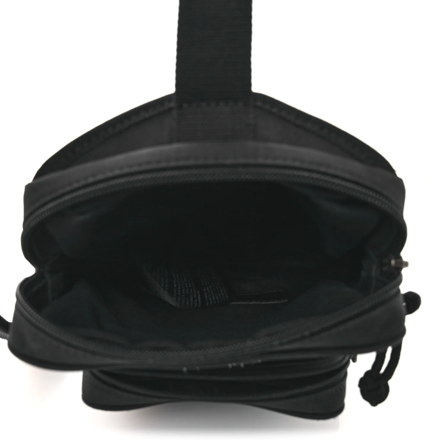 Nylon Logo Explorer Crossbody Messenger Bag Black - Top Club