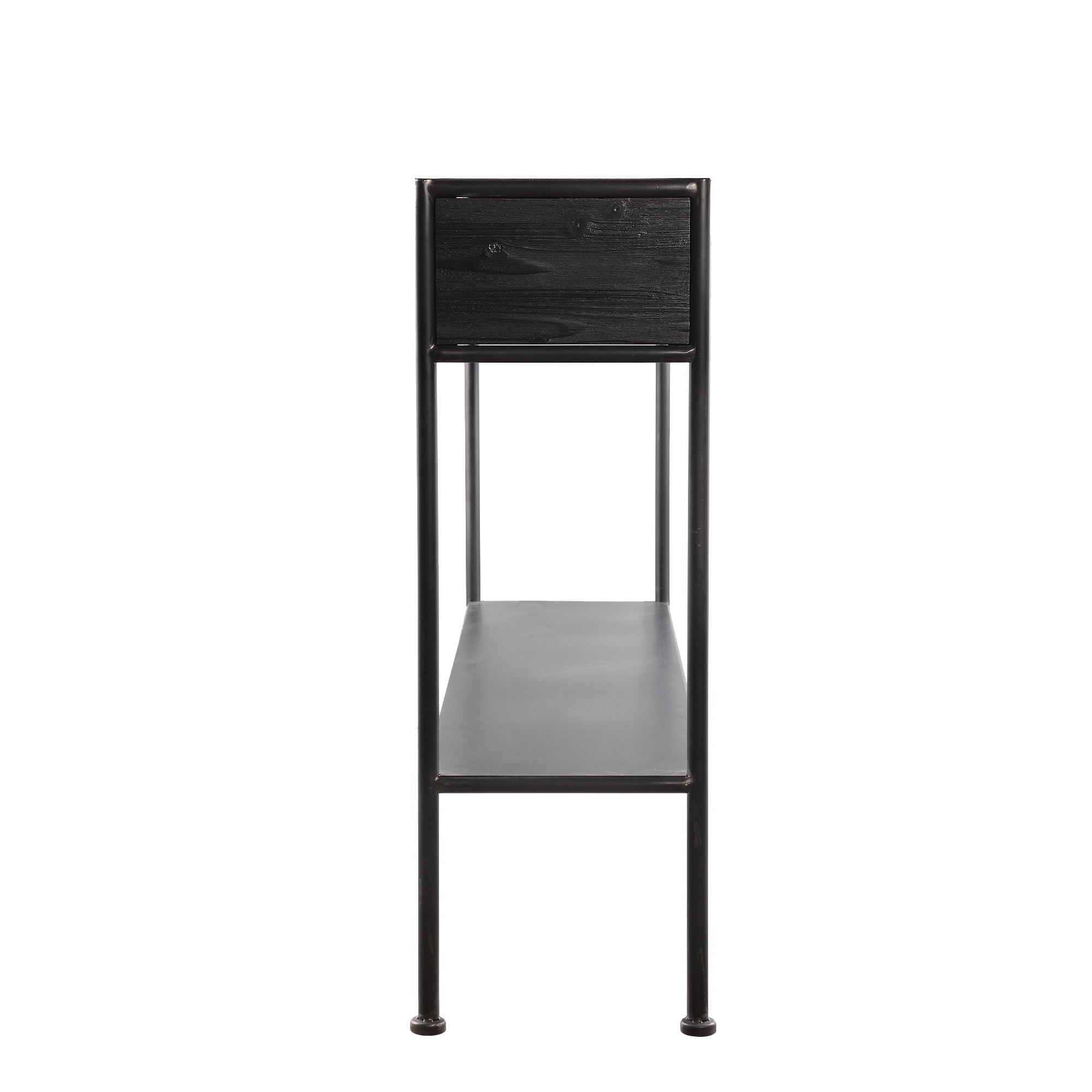 Sidetabel IJzer zwart hout 121