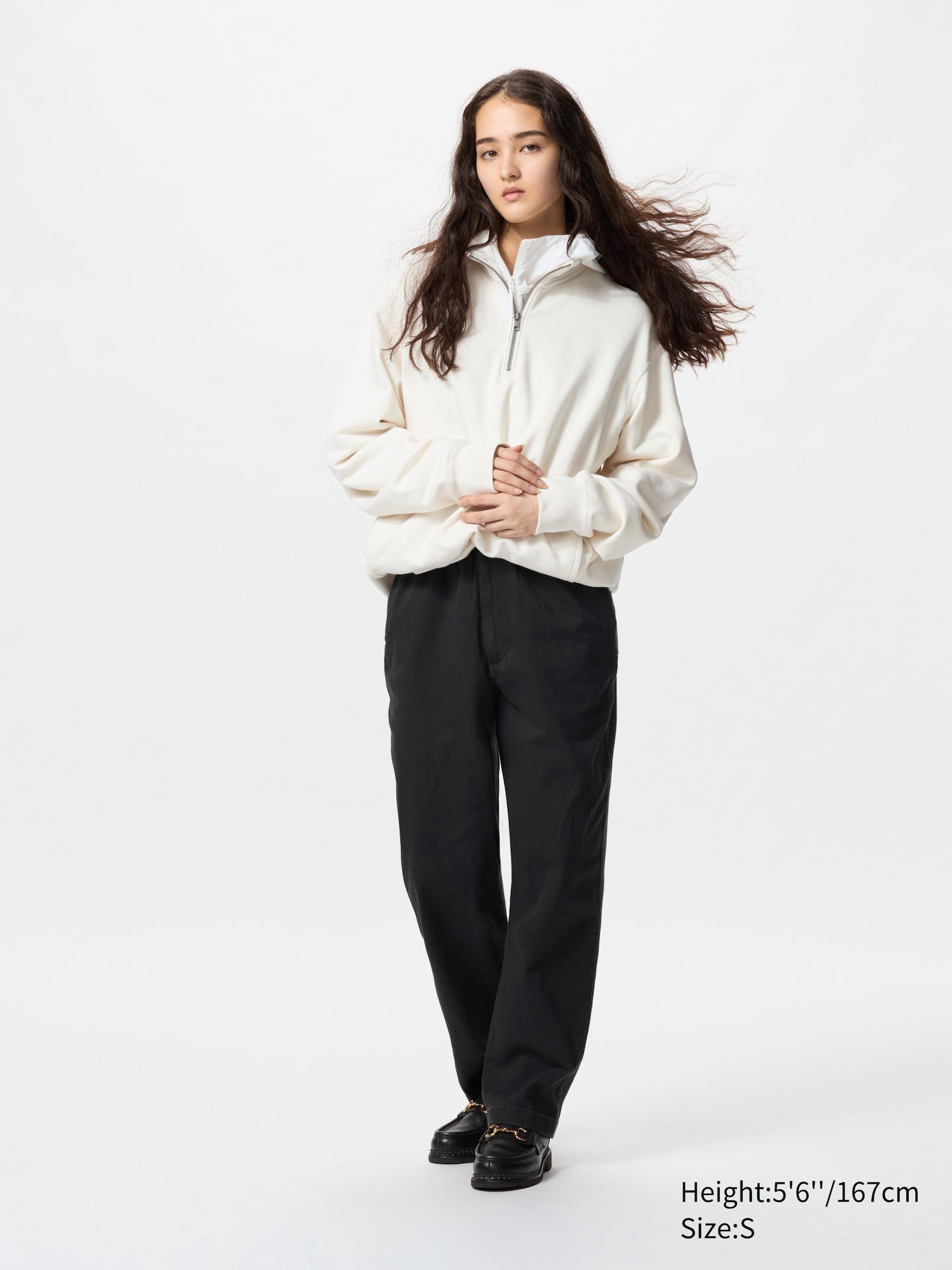 Cotton Relaxed Ankle Pants (Denim)