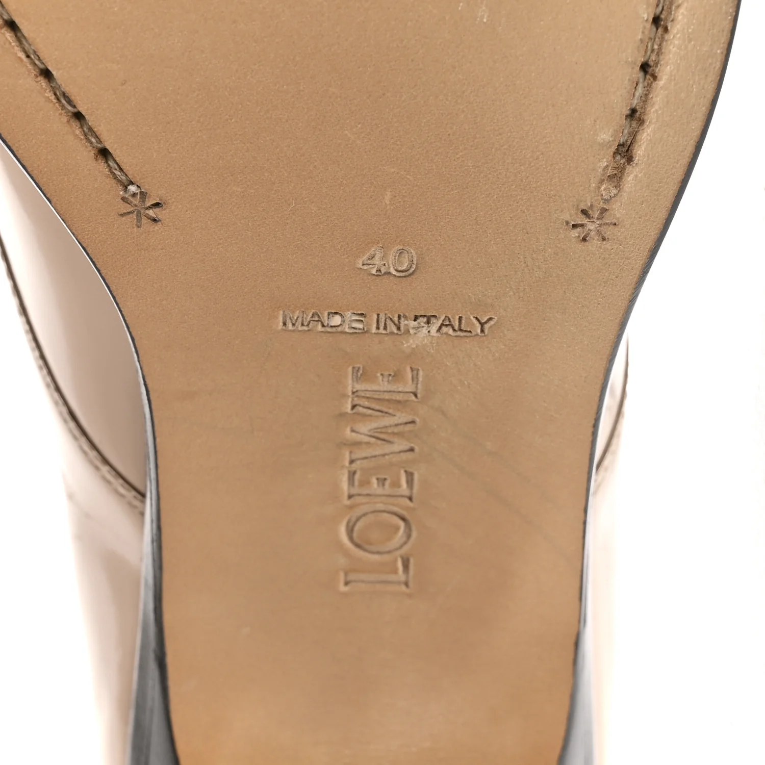 Brushed Calfskin Campo Derby Loafers 40 Light Pink - Top Club