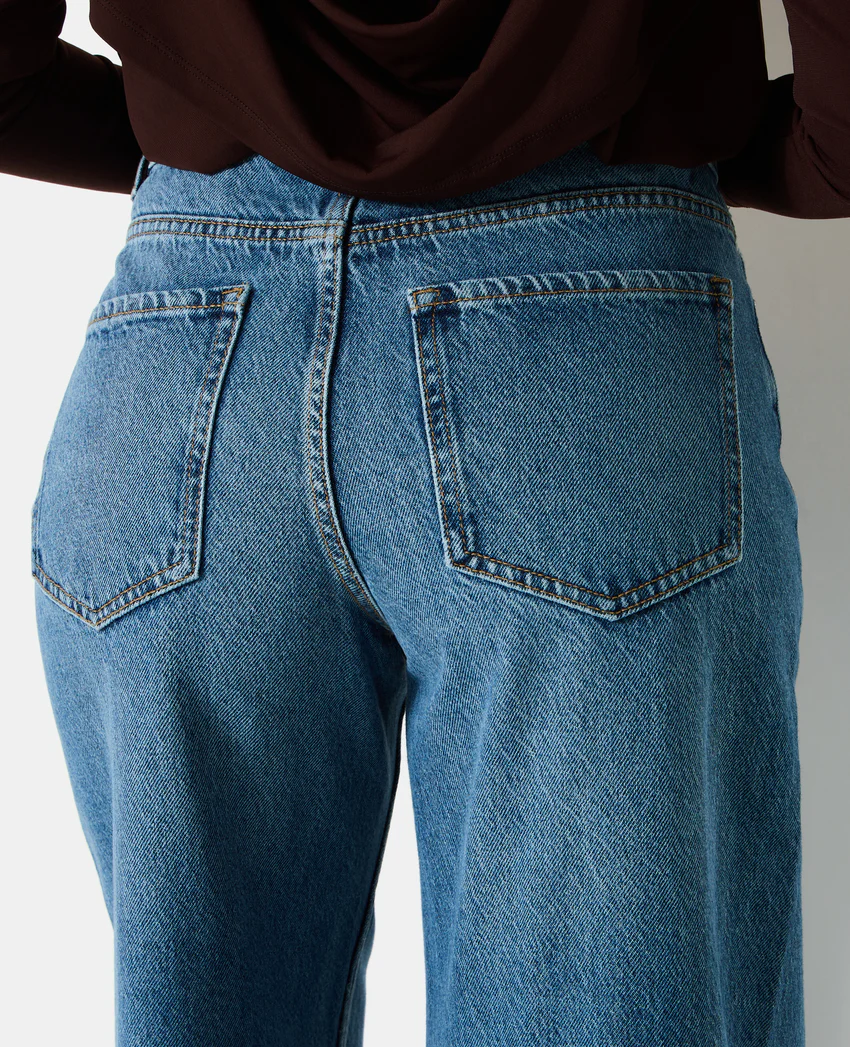 Pimkie Jean extra wide taille haute avec jeux de coutures