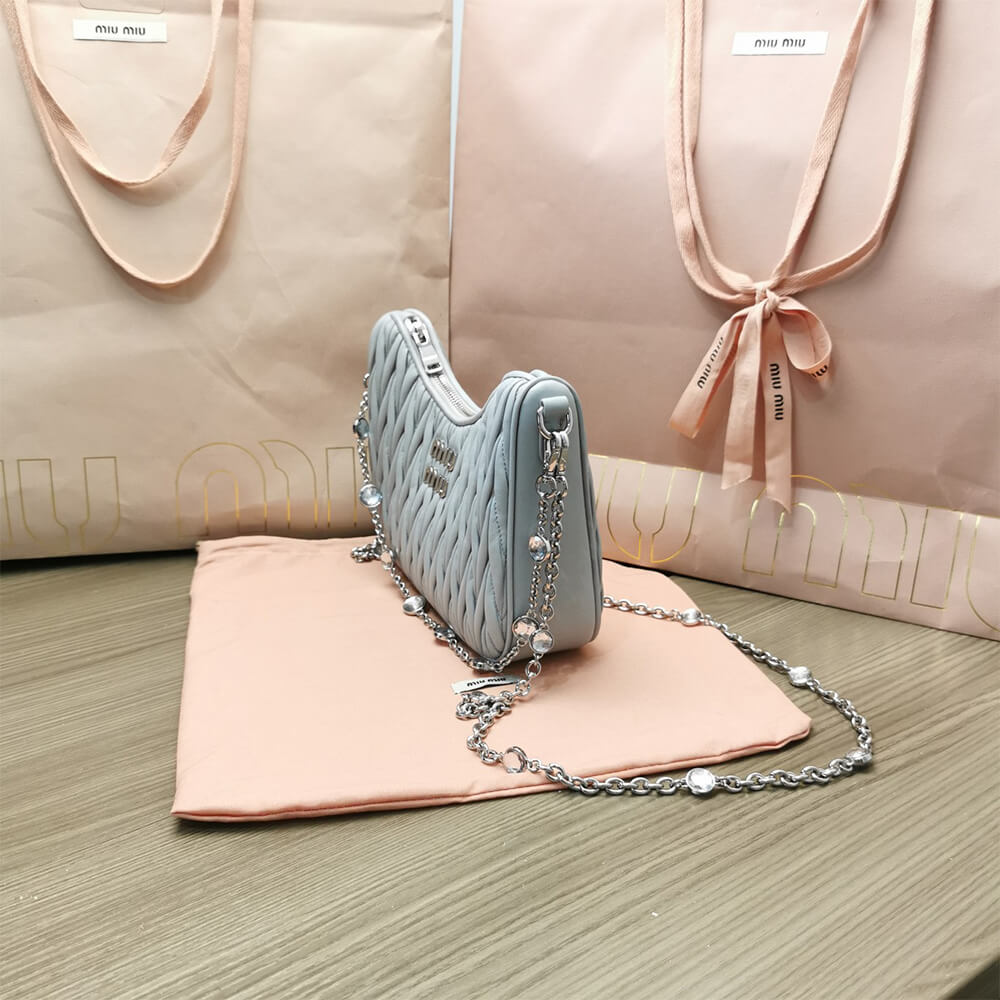 Matelasse nappa leather shoulder bag - Top Club
