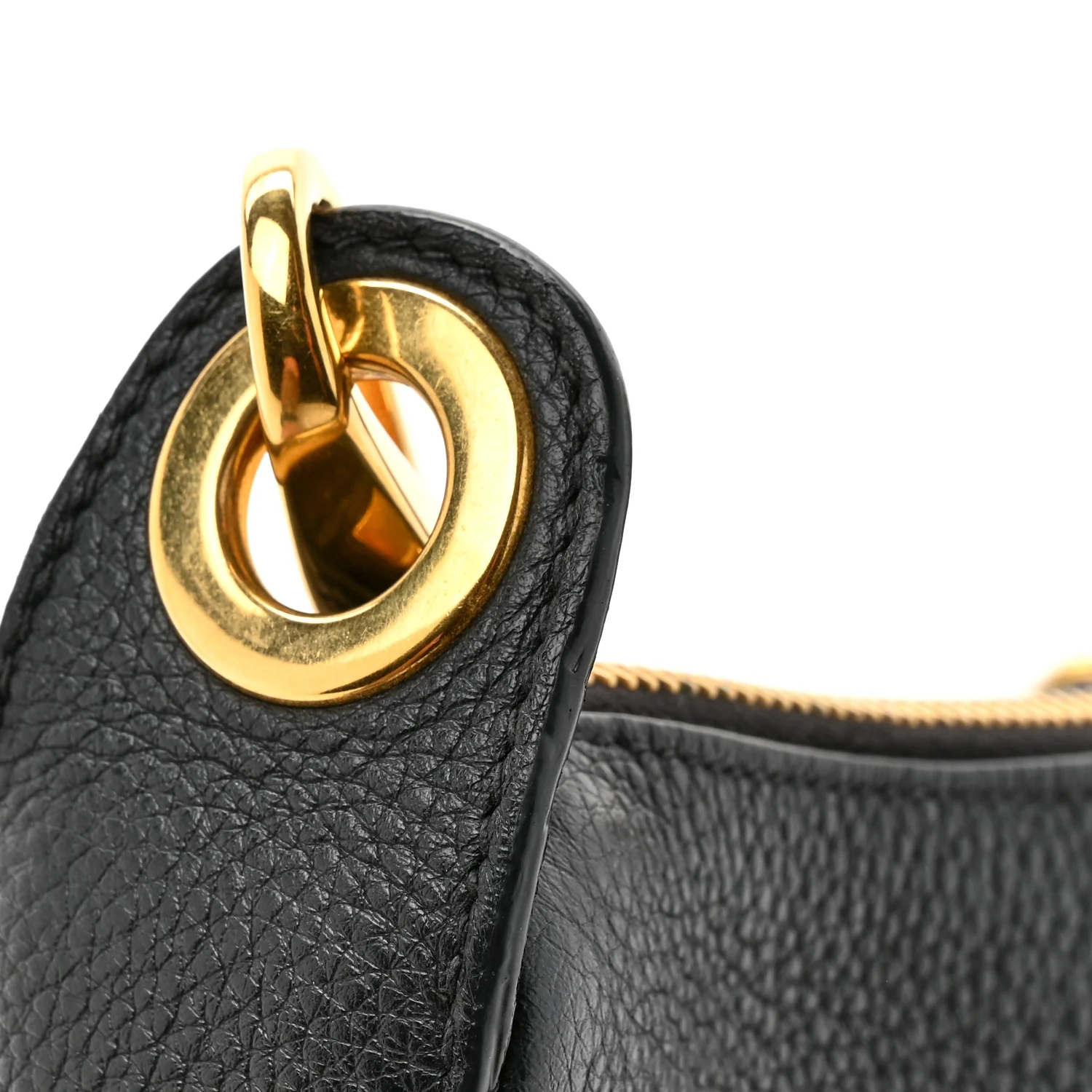 Vitello Phenix Zippered Messenger Hobo Black - Top Club