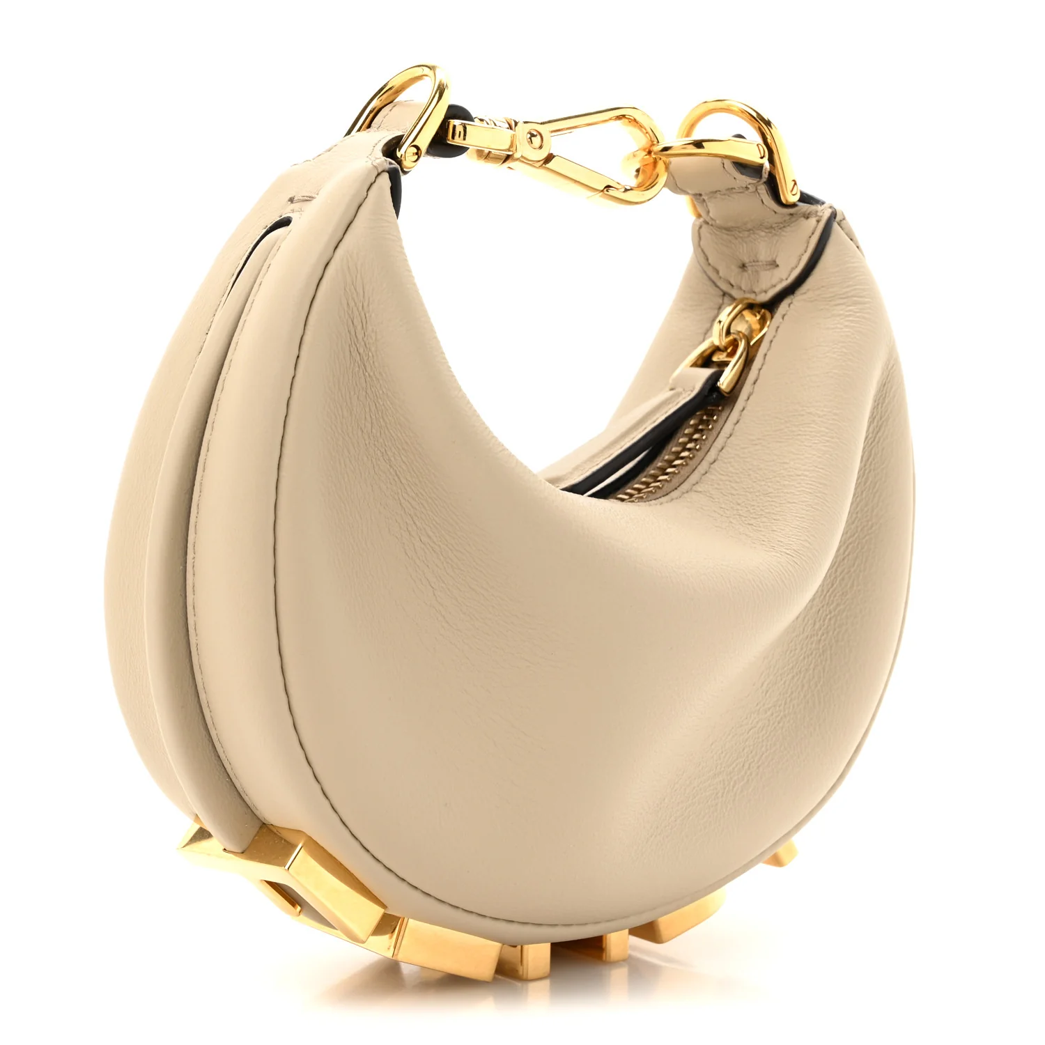 Vitello Grace Matte Nano Fendigraphy Hobo Charm Nuvola - Top Club