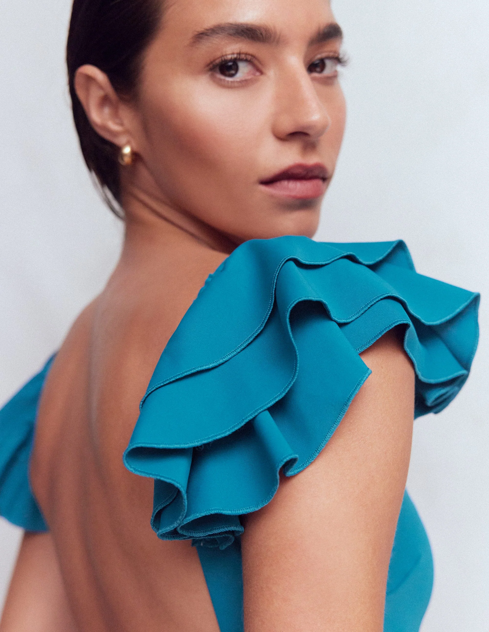 Badeanzug mit Mega-Rüschen-Cosmo