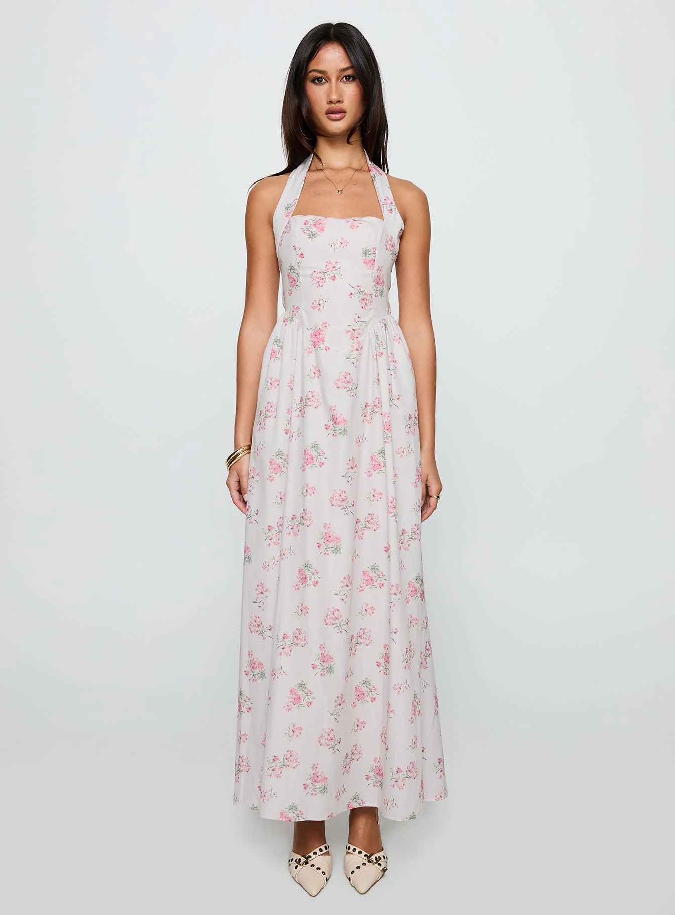 Sunfields Halter Maxi Dress Multi