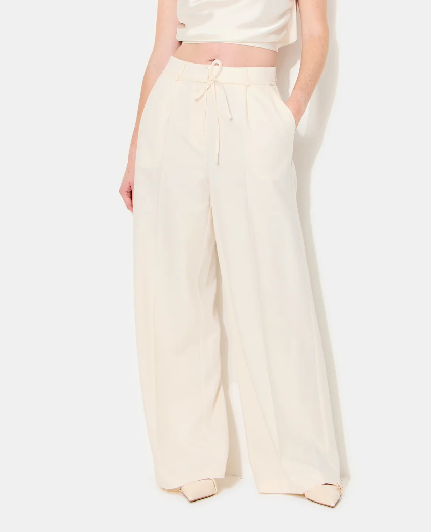 Pimkie Pantalon droit en tissu effet lin