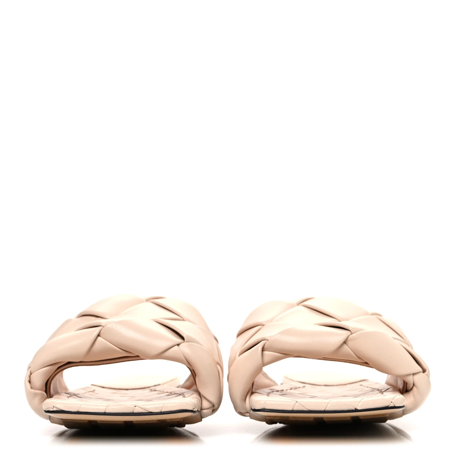 Nappa Maxi Intrecciato Lido Flat Sandals 40 Bandage - Top Club