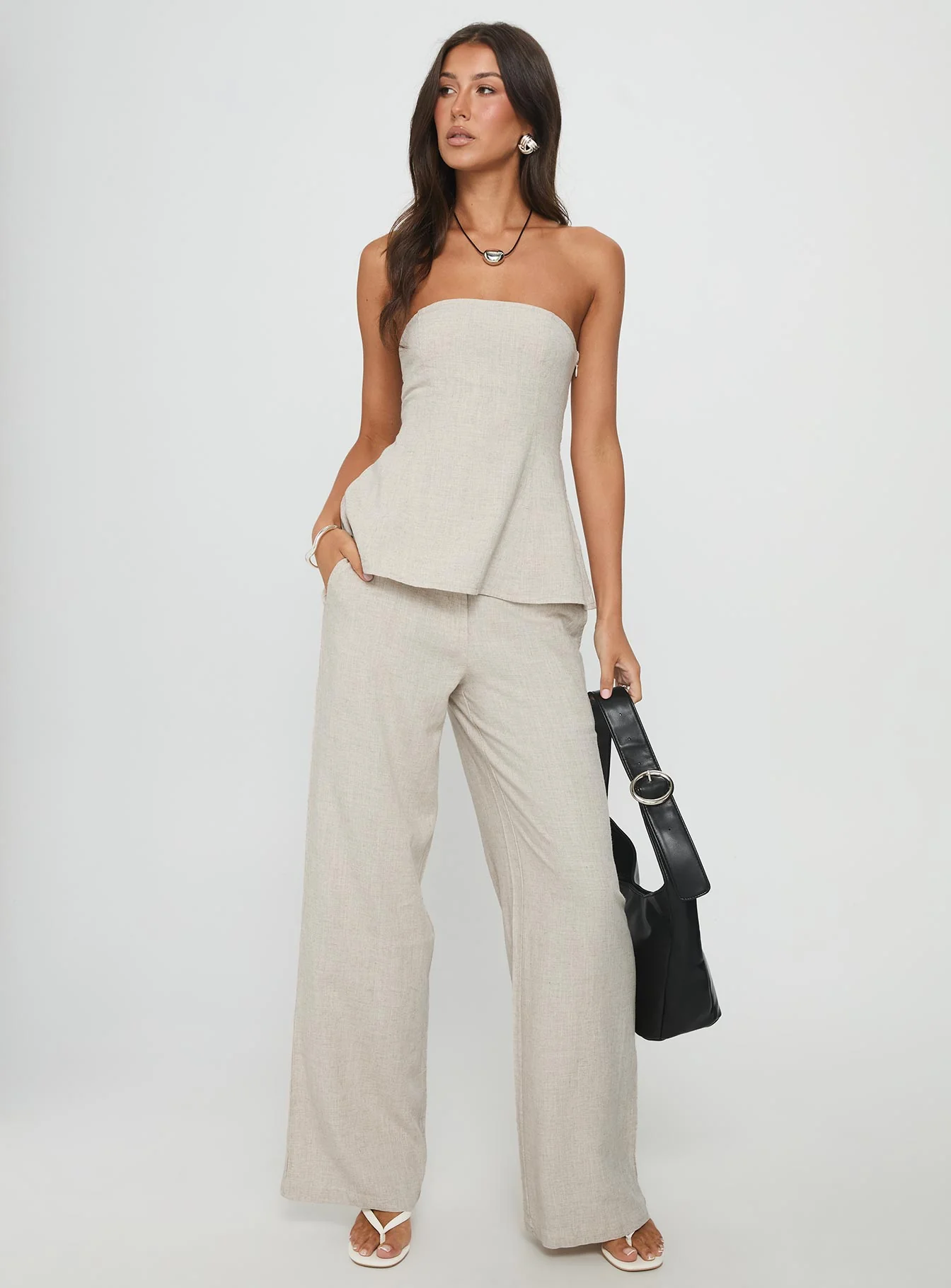 Esidora Strapless Flare Top Natural