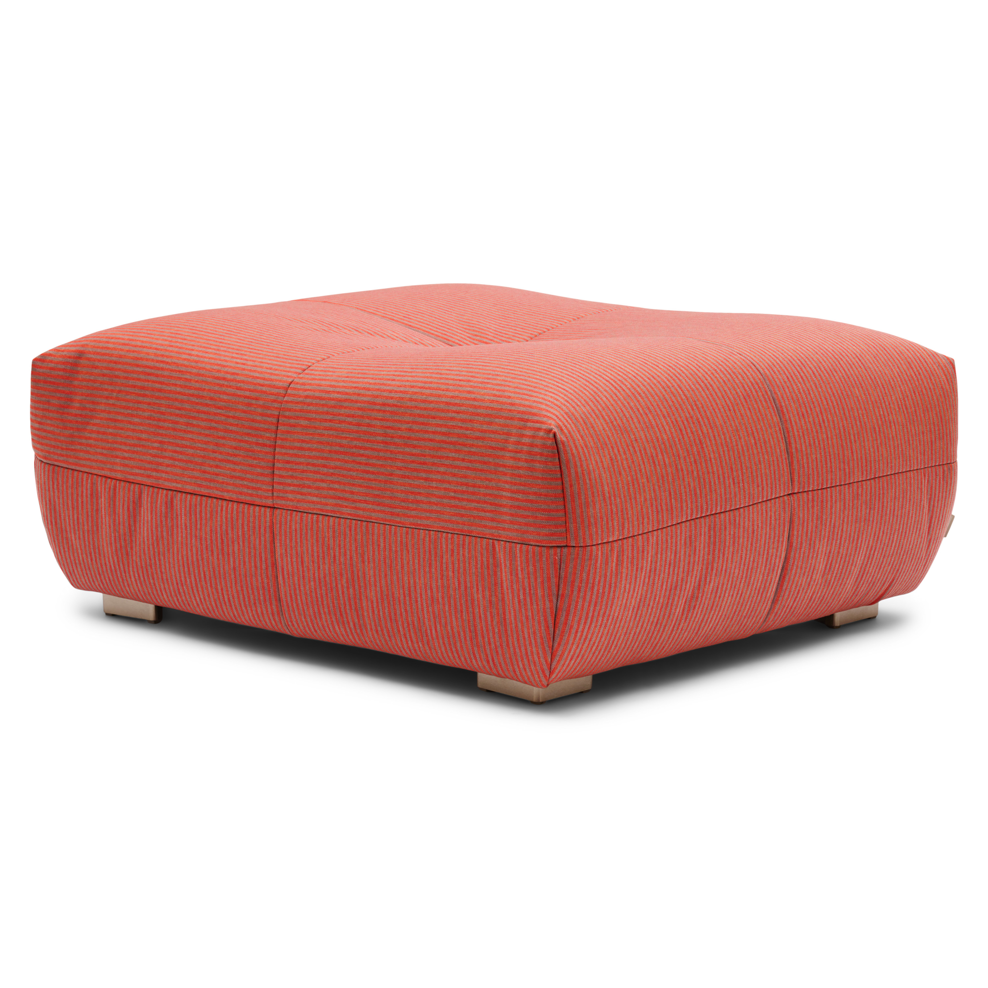Buitenhocker Flynn pinstripe rood large