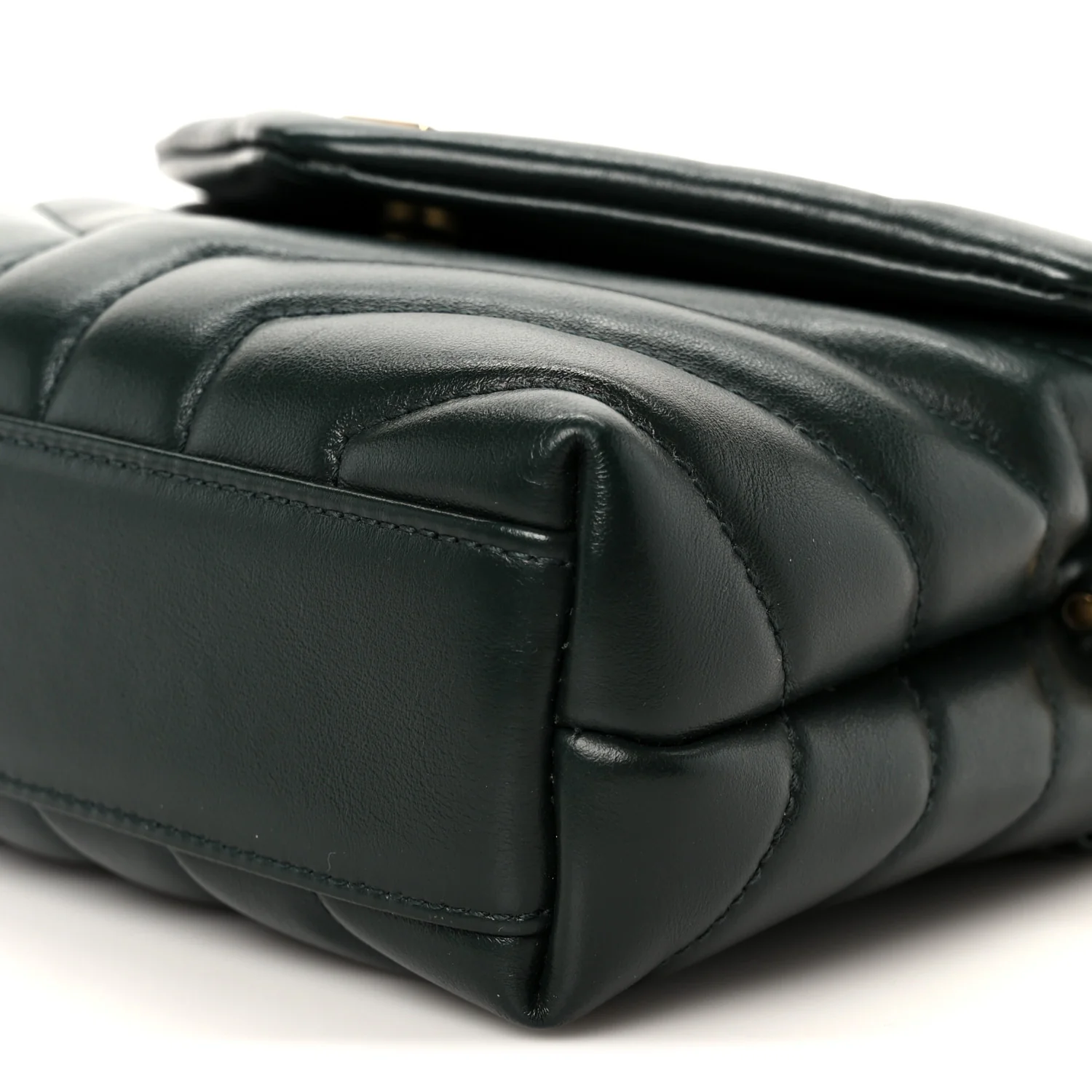 Calfskin Y Quilted Monogram Toy Loulou Crossbody Bag Deep Green - Top Club