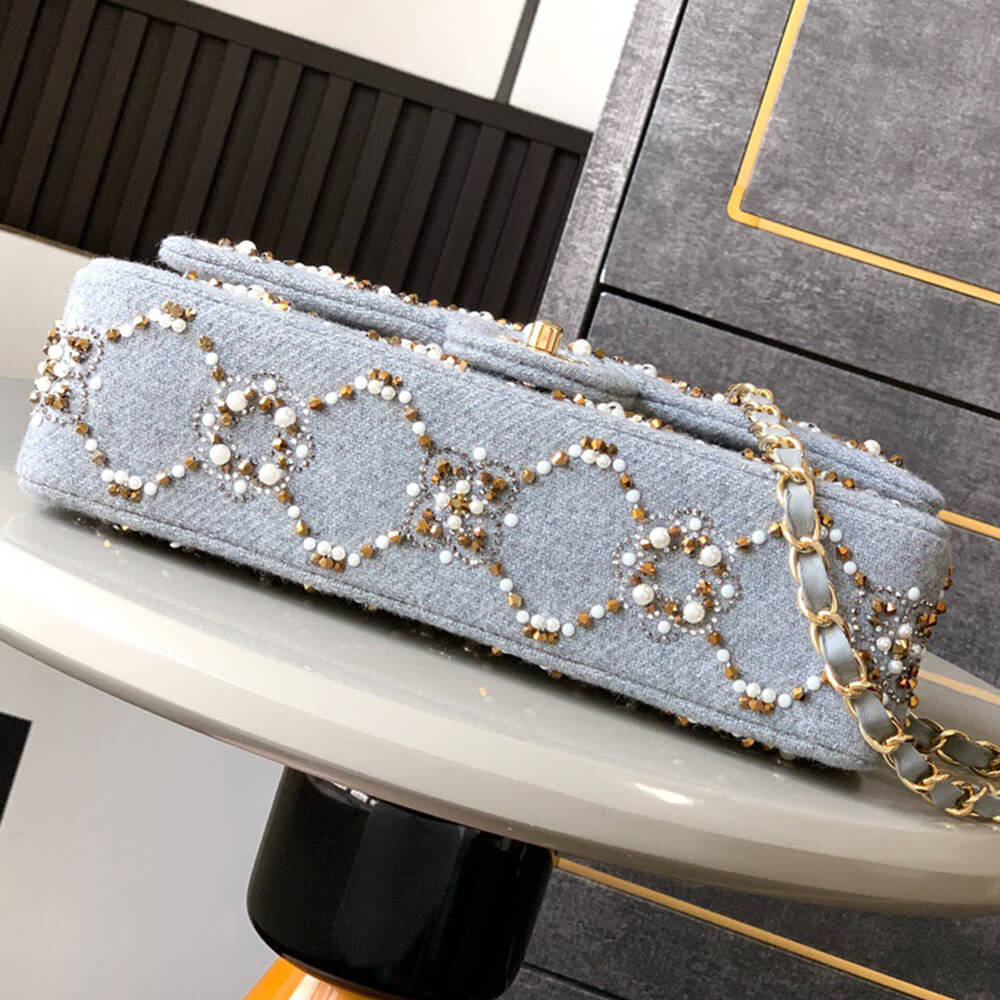 CHANEL Pearl Classic Double Flap Handbag(HIGH-END GRADE) - Top Club