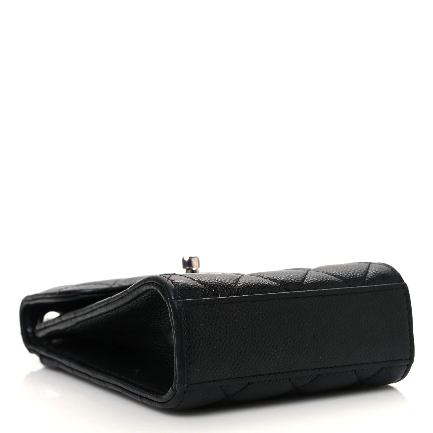 Caviar Quilted Classic Phone Holder Black - Top Club