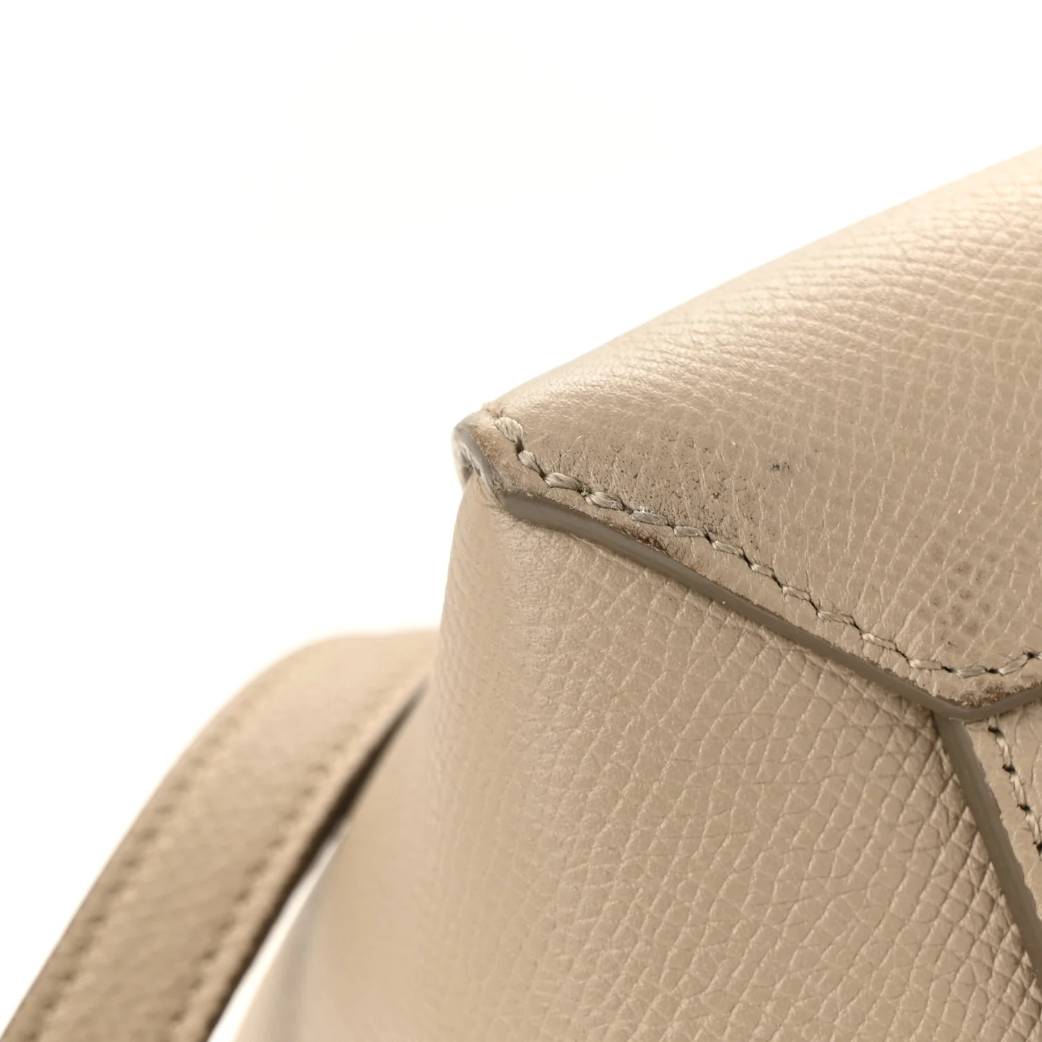 Grained Calfskin Micro Belt Bag Light Taupe - Top Club