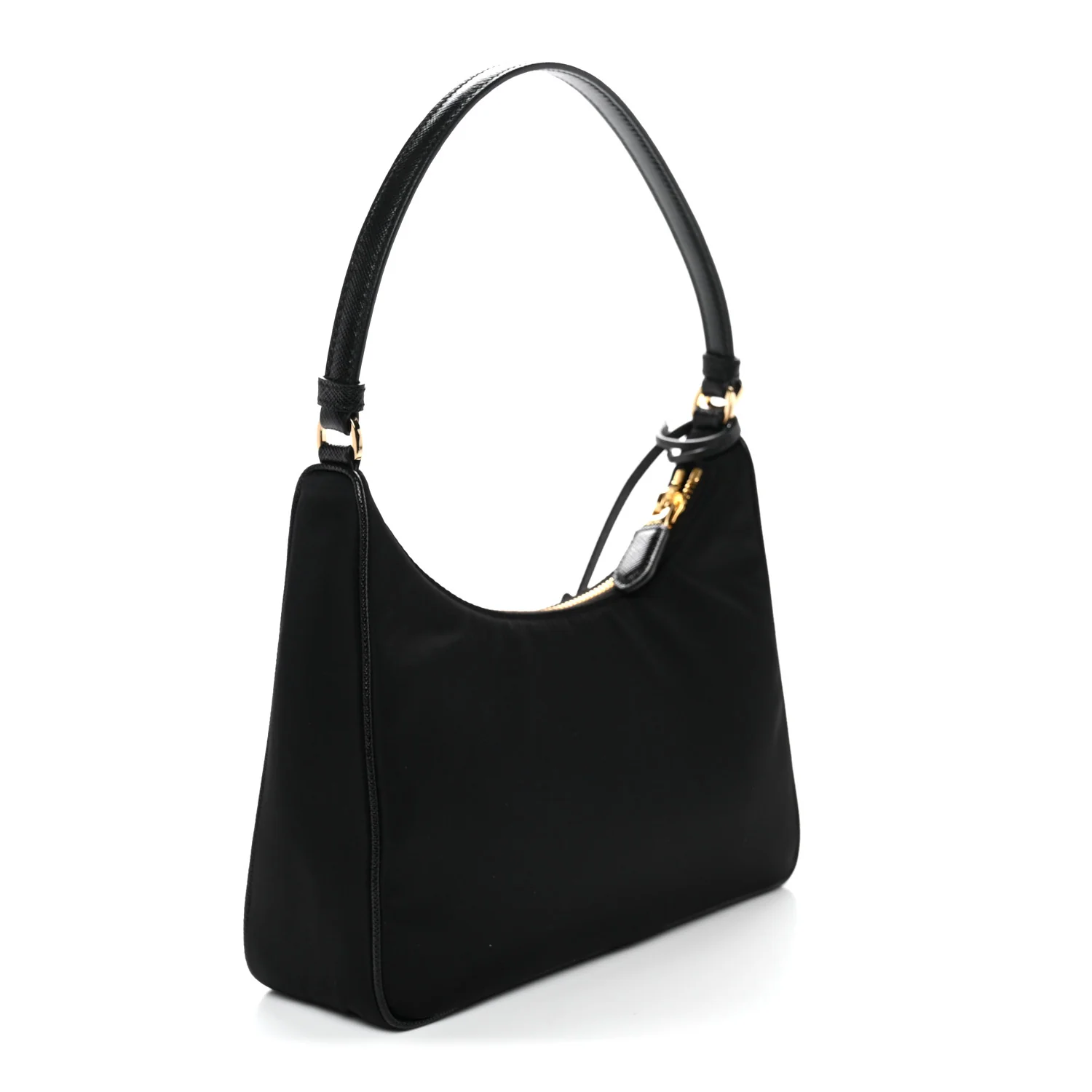 Tessuto Nylon Saffiano Mini Re-Edition 2005 Bag Black - Top Club