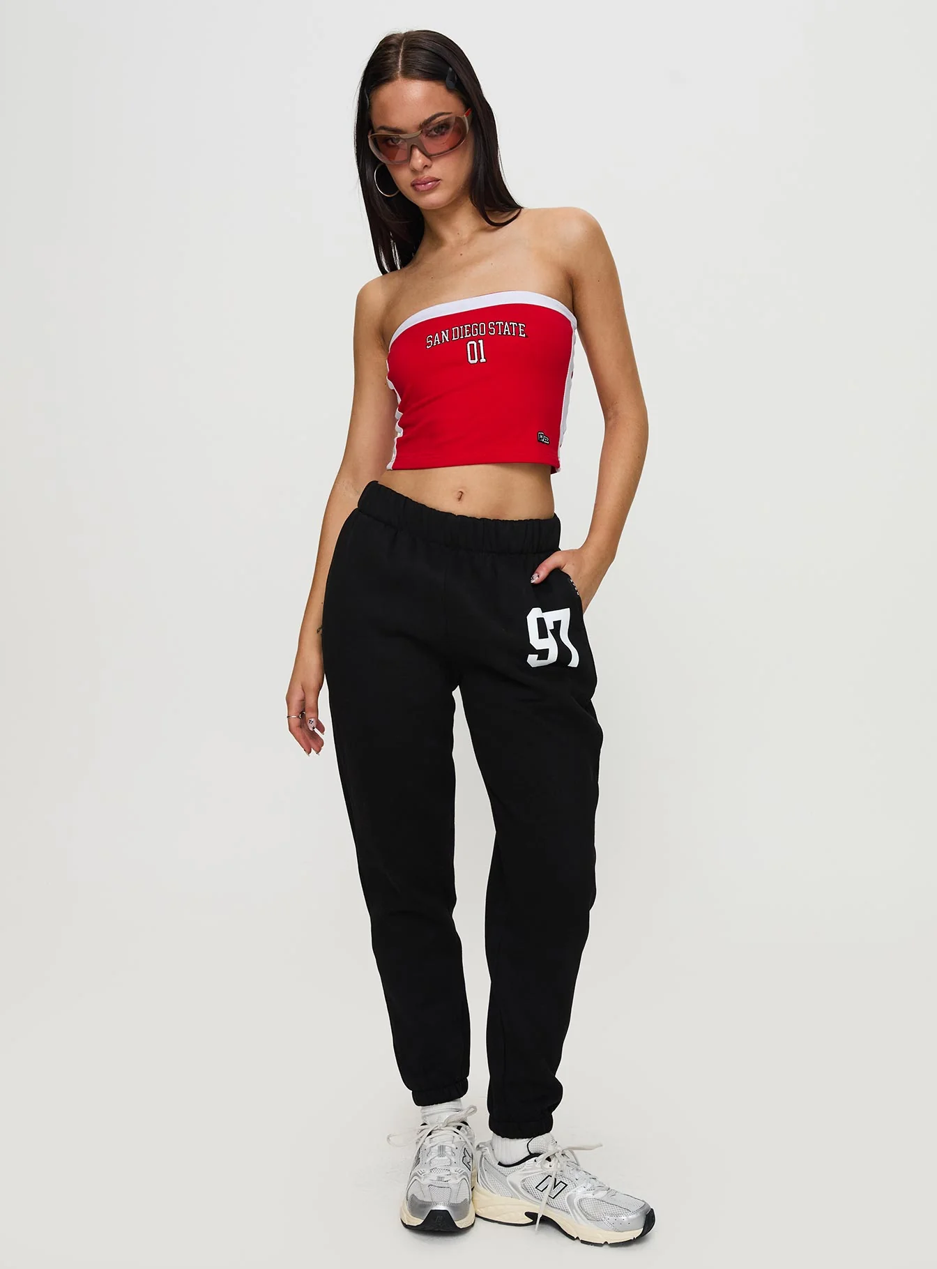 SDSU All Star Tube Top Red