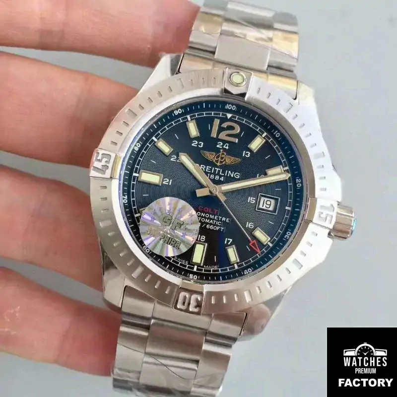 Breitling Colt Automatic 44MM A1738811-BD44-173A GF Factory Black Dial