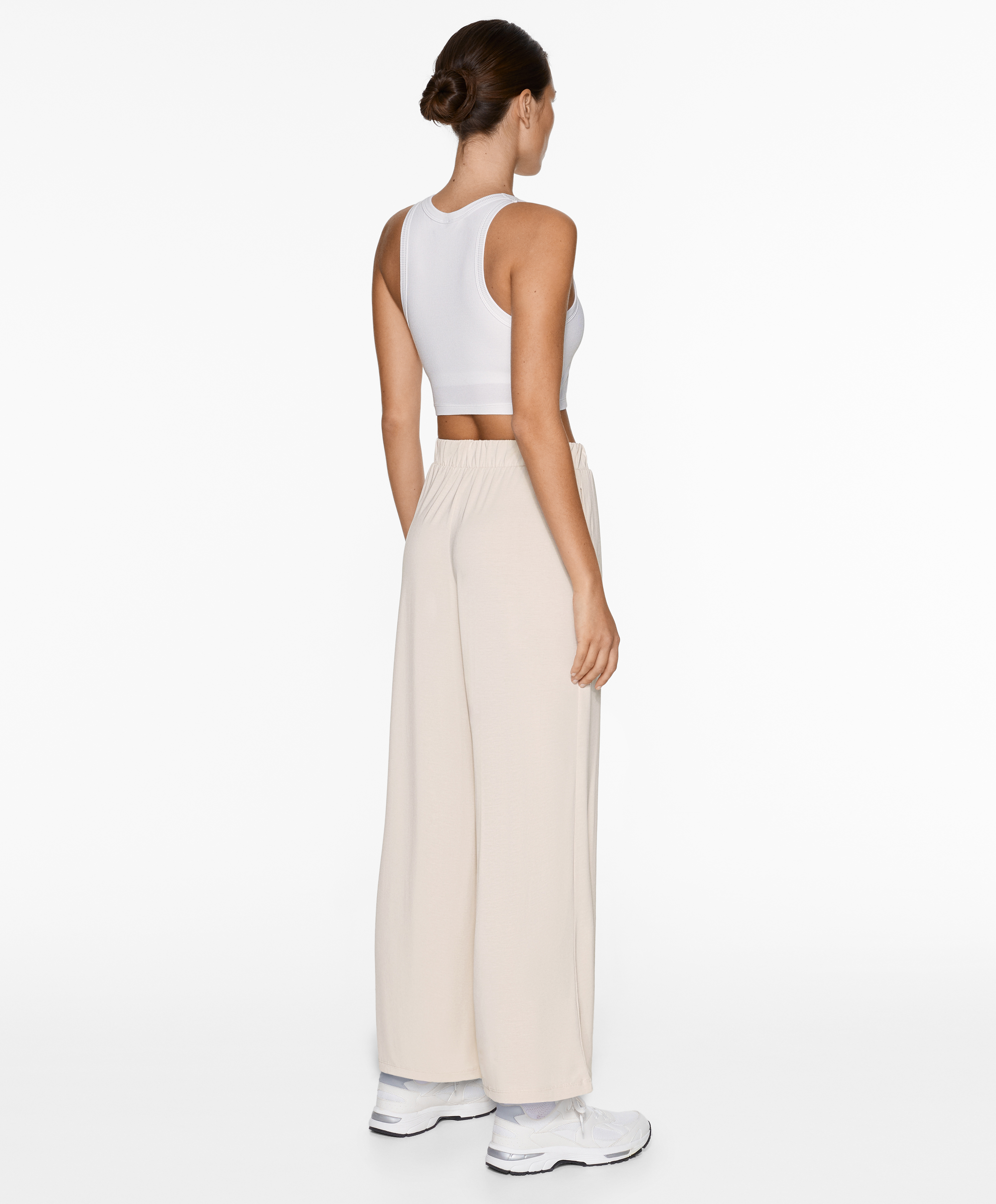 OYSHO Modal blend crop trousers