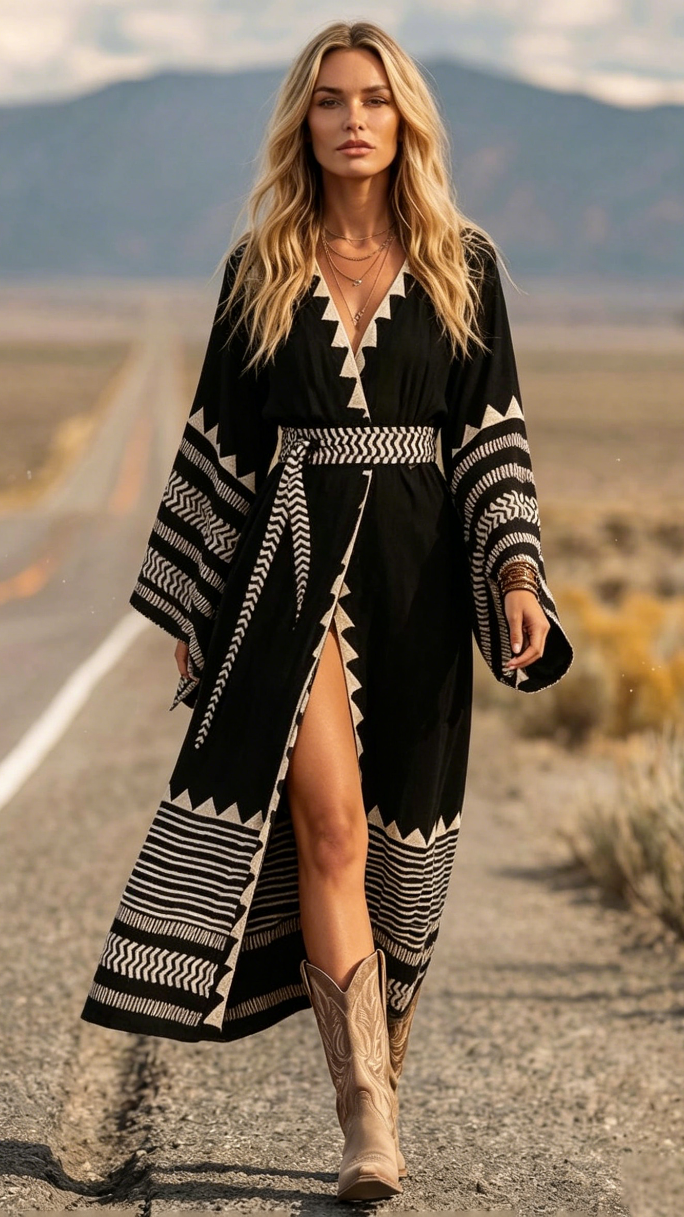 Women's Color-Block Hem Panel Vacation Dress - Nordfashionstorm - Women's Clothing, Fashion for You - Nordfashionstorm.com