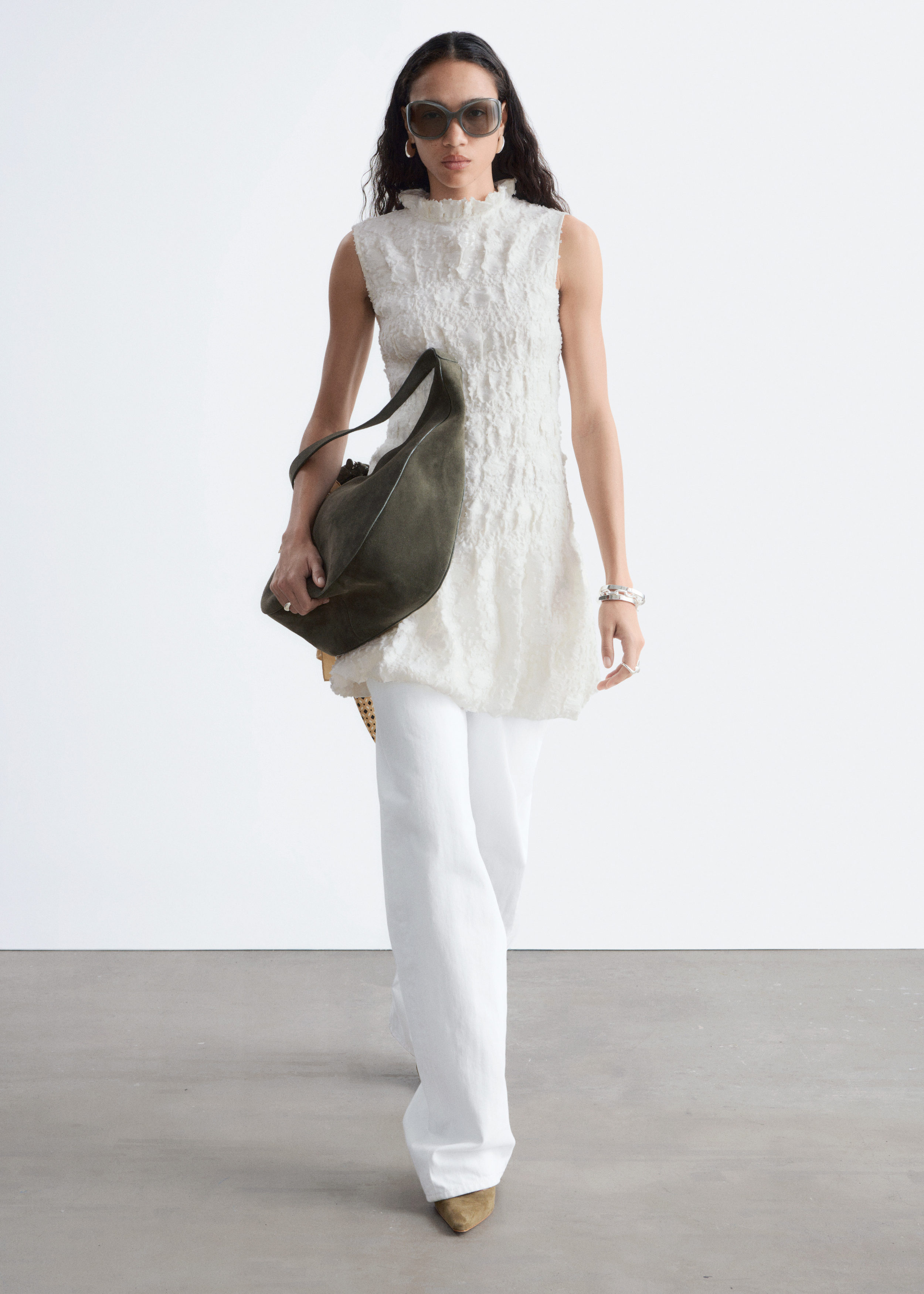 & Other Stories SMOCK MINI DRESS