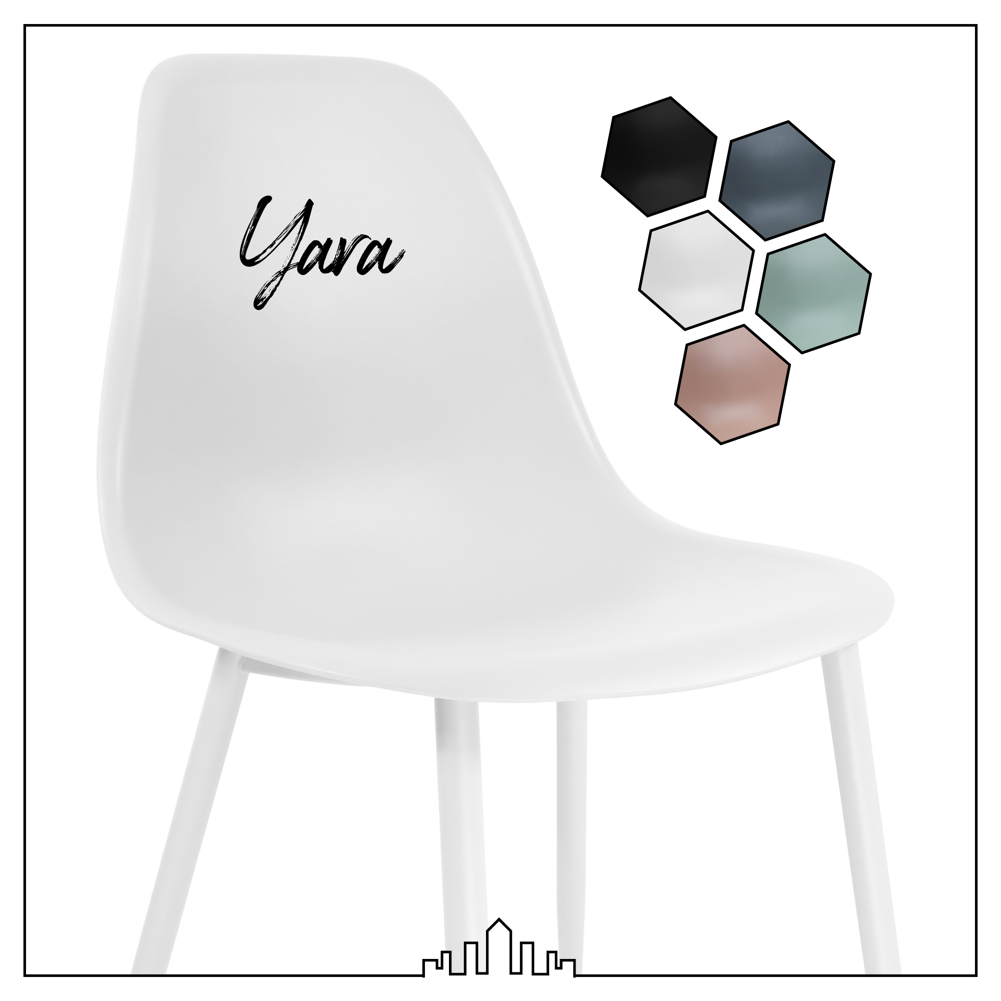 KIck Chair Yara white