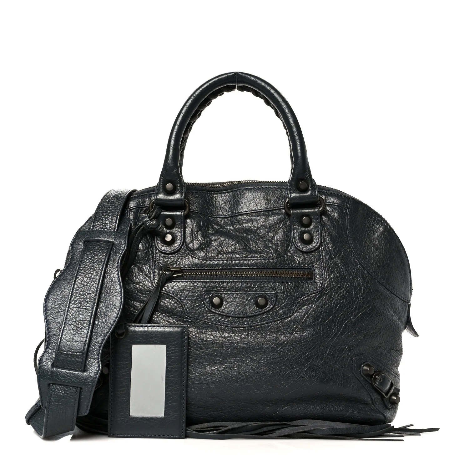 Agneau Classic Hardware Bowling Bag Anthracite - Top Club