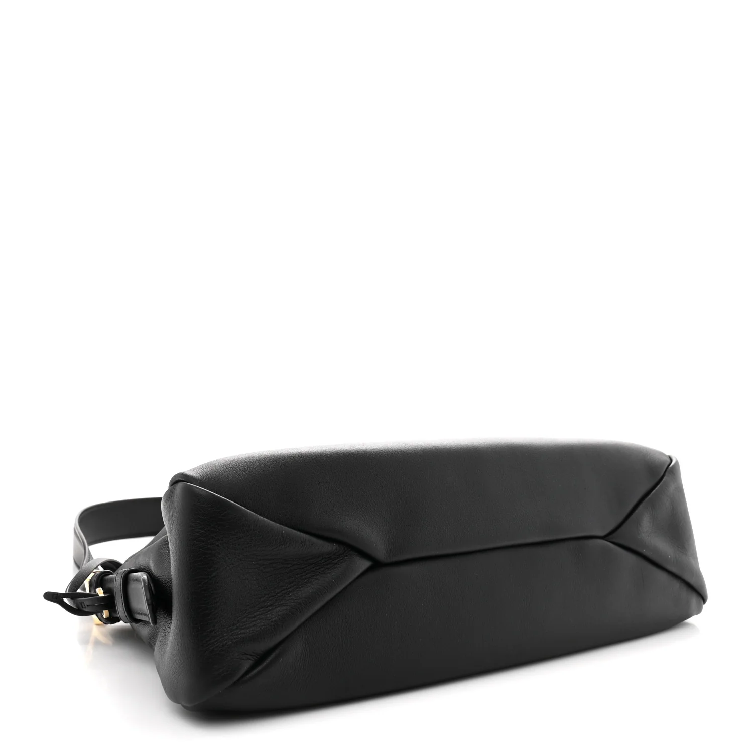 Soft Calfskin Medium Aimee Shoulder Bag Black - Top Club