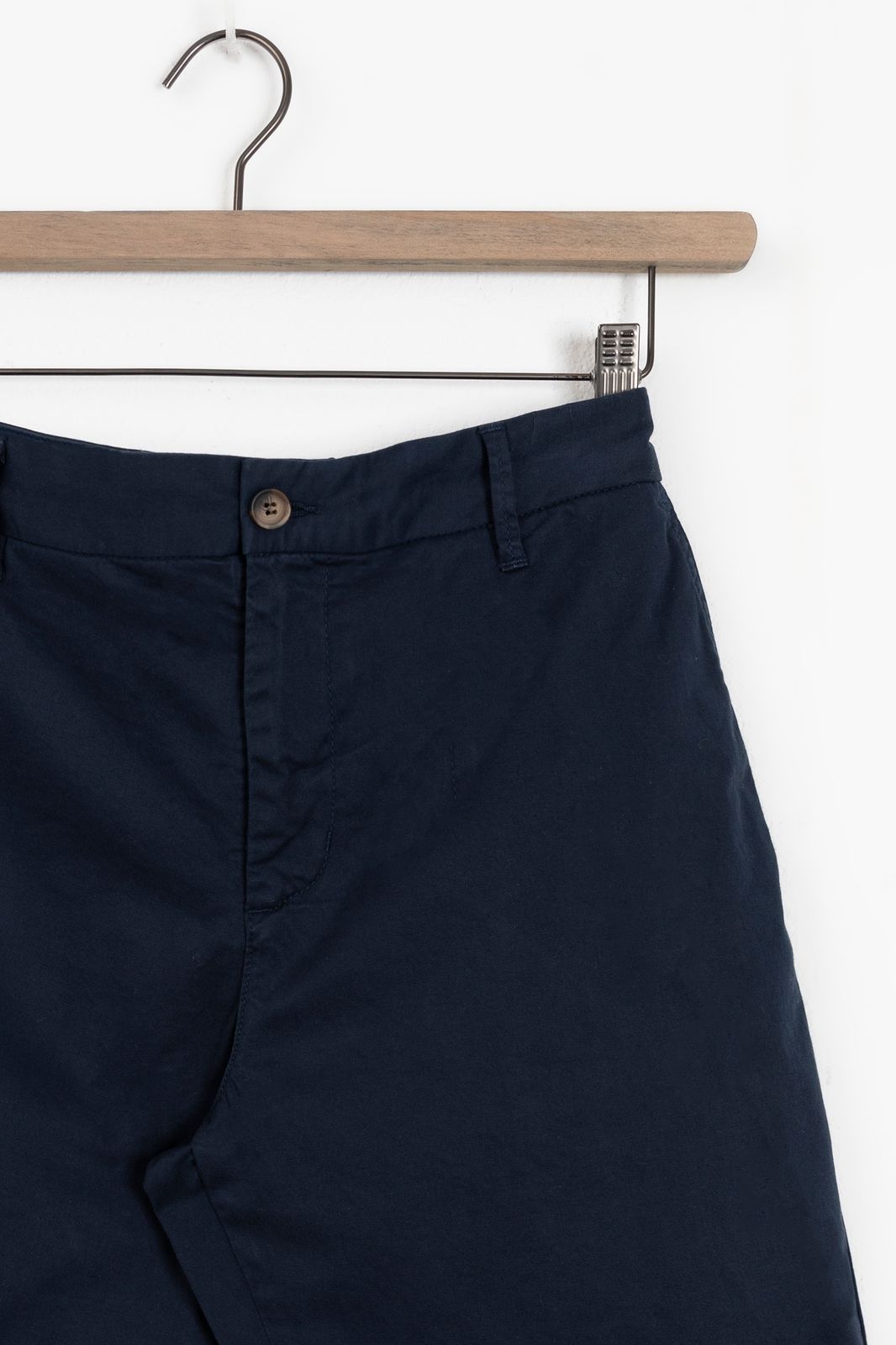 Donkerblauwe katoenen chino shorts
